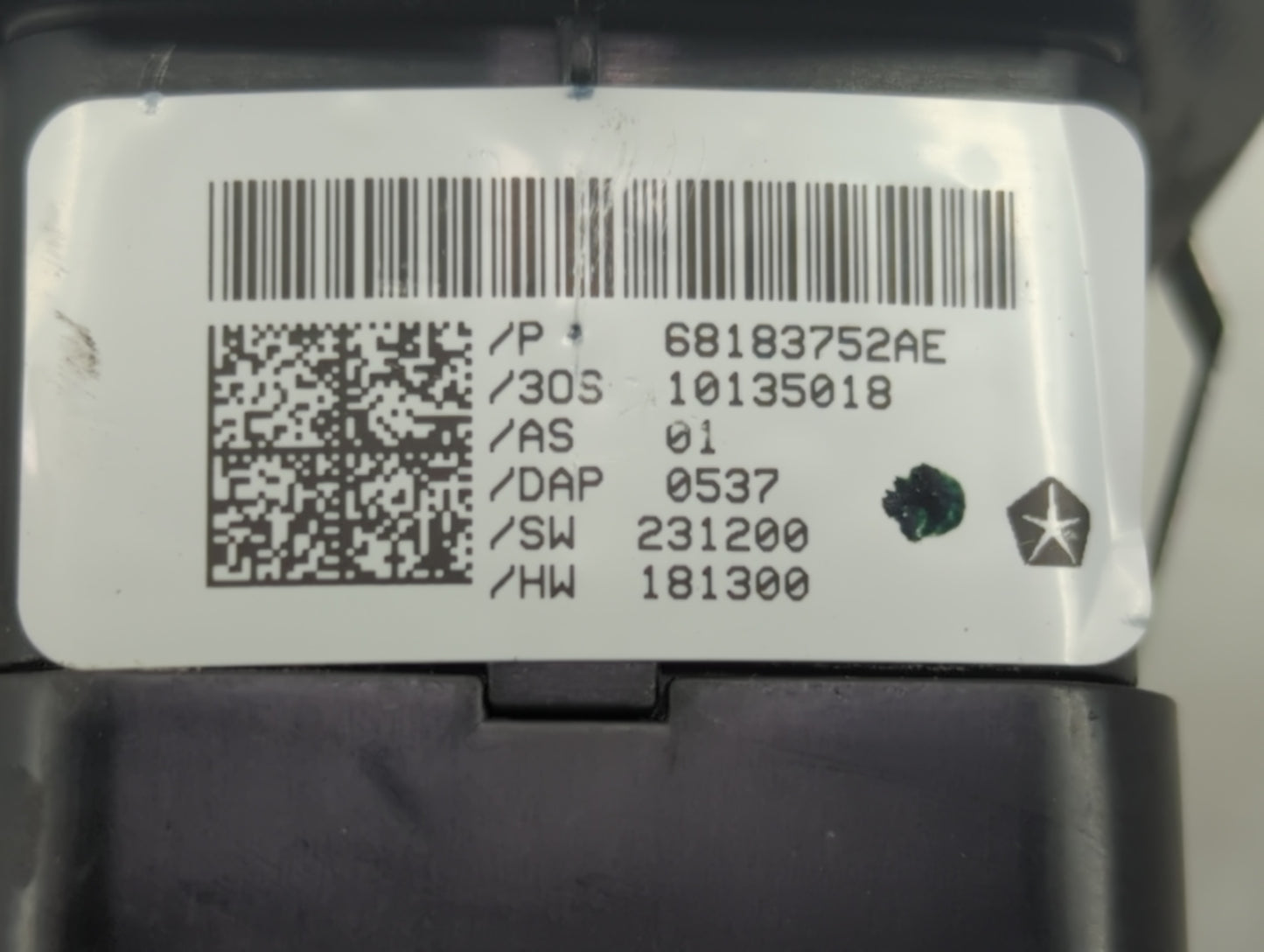 2015-2022 Dodge Challenger Master Power Window Switch Replacement Driver Side Left P/N:68183752AE 68320752AA Fits OEM Used A