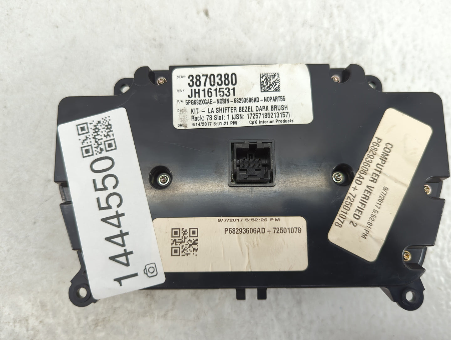 2018 Dodge Challenger Climate Control Module Temperature AC/Heater Replacement P/N:P68293606AD 5PG682XGAE Fits OEM Used Auto