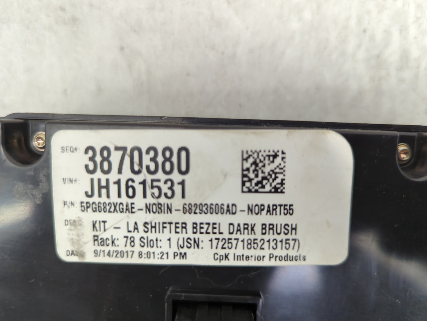 2018 Dodge Challenger Climate Control Module Temperature AC/Heater Replacement P/N:P68293606AD 5PG682XGAE Fits OEM Used Auto