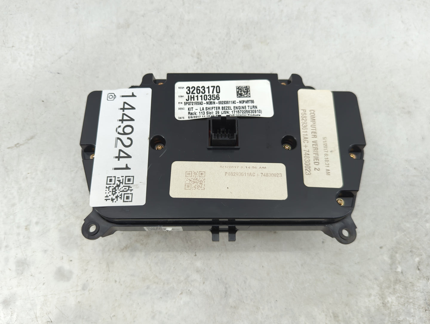 2016 Dodge Challenger Climate Control Module Temperature AC/Heater Replacement P/N:P68293611AC 68293611AC, 5PQ721VXAD Fits O