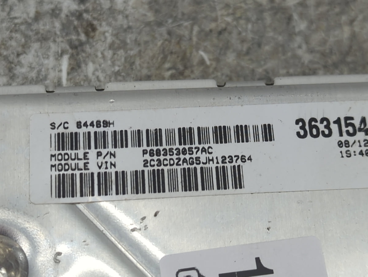 2018-2019 Dodge Challenger PCM Engine Control Computer ECU ECM PCU OEM P/N:P68353057AC P68330904AA, T00EP20E7EGTX9 Fits 2018