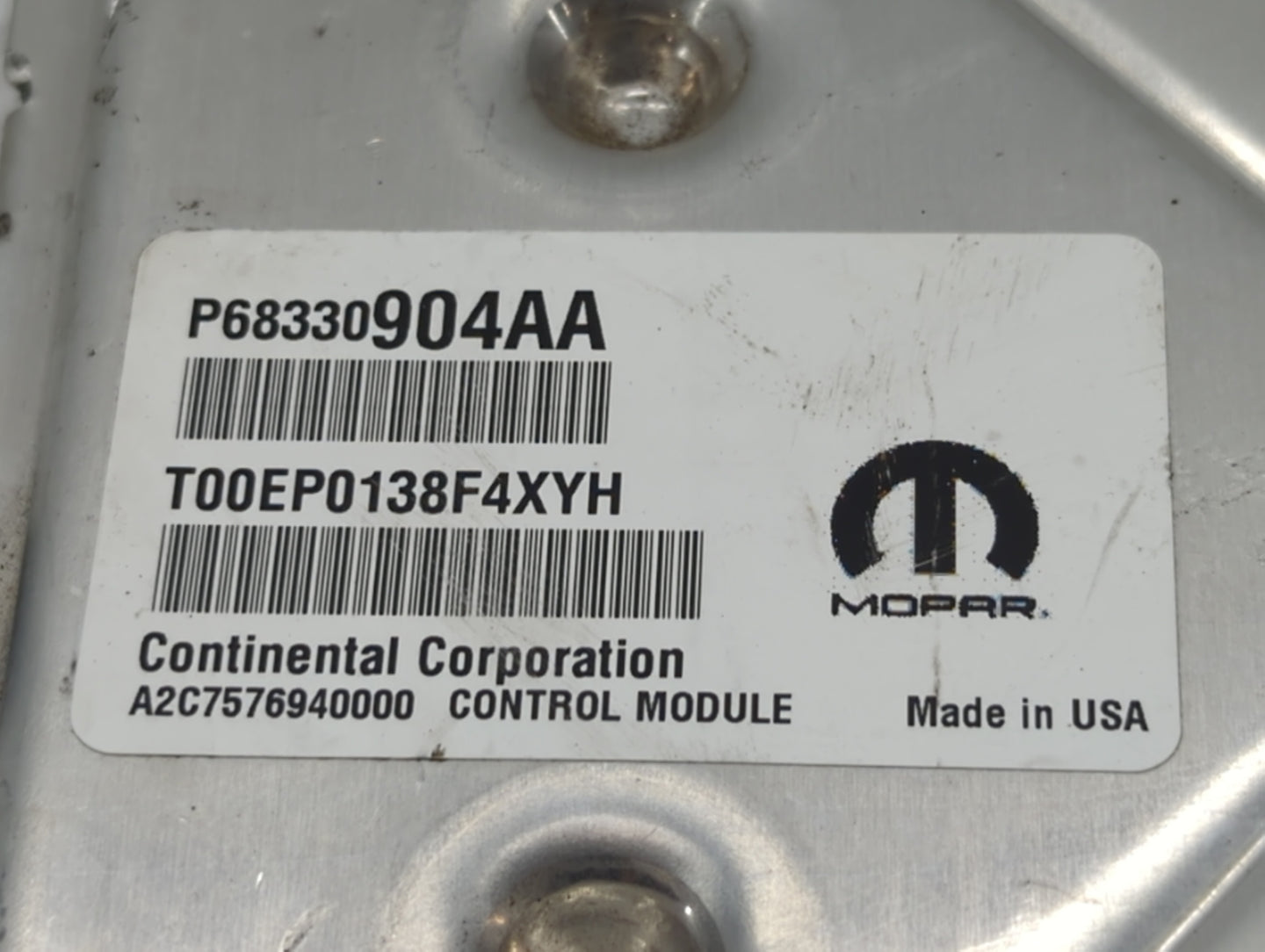 2018-2019 Dodge Challenger PCM Engine Control Computer ECU ECM PCU OEM P/N:P68330904AA P68395663AD Fits Fits 2018 2019 OEM U