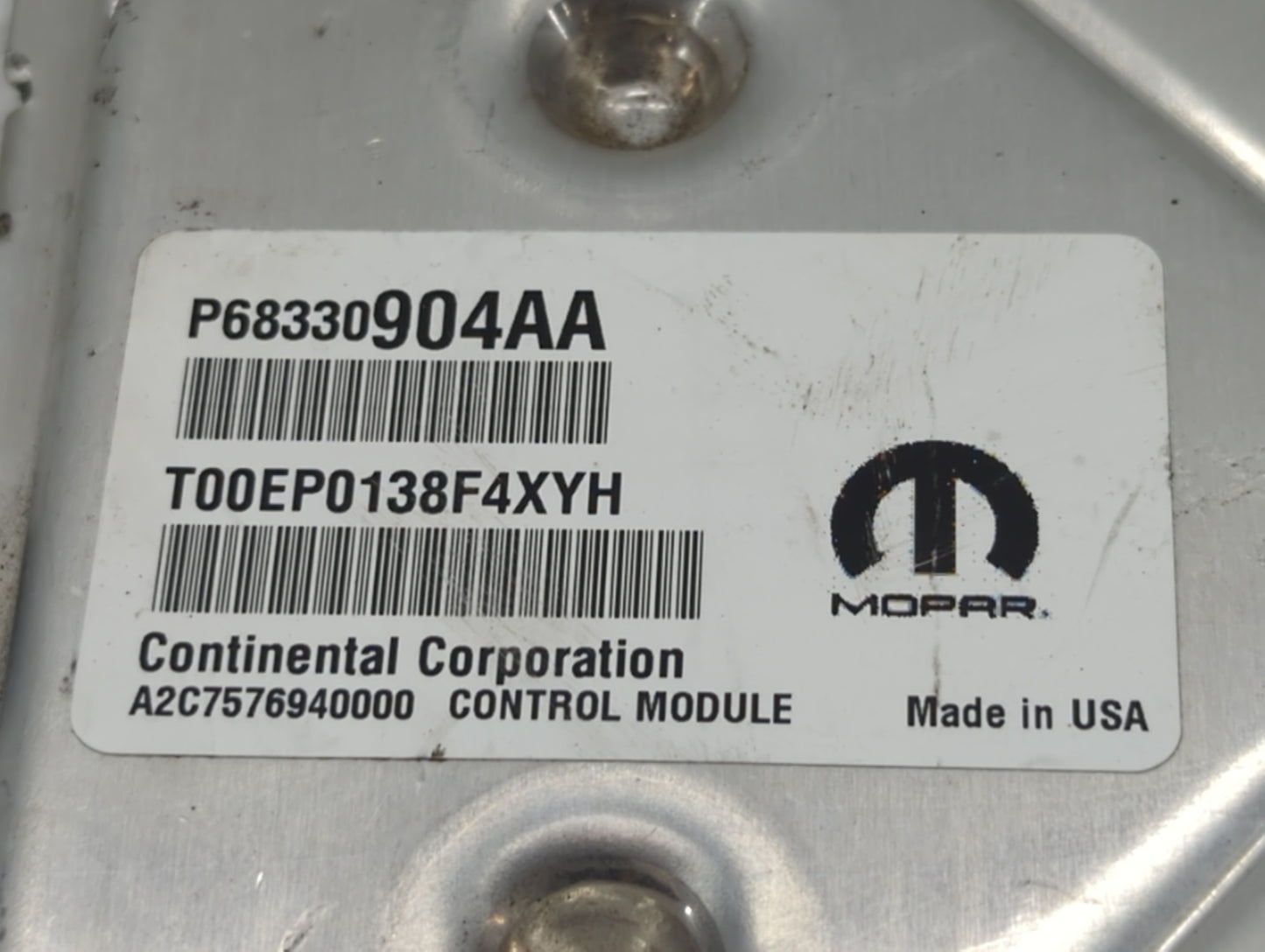 2018-2019 Dodge Challenger PCM Engine Control Computer ECU ECM PCU OEM P/N:P68330904AA P68395663AD Fits Fits 2018 2019 OEM U