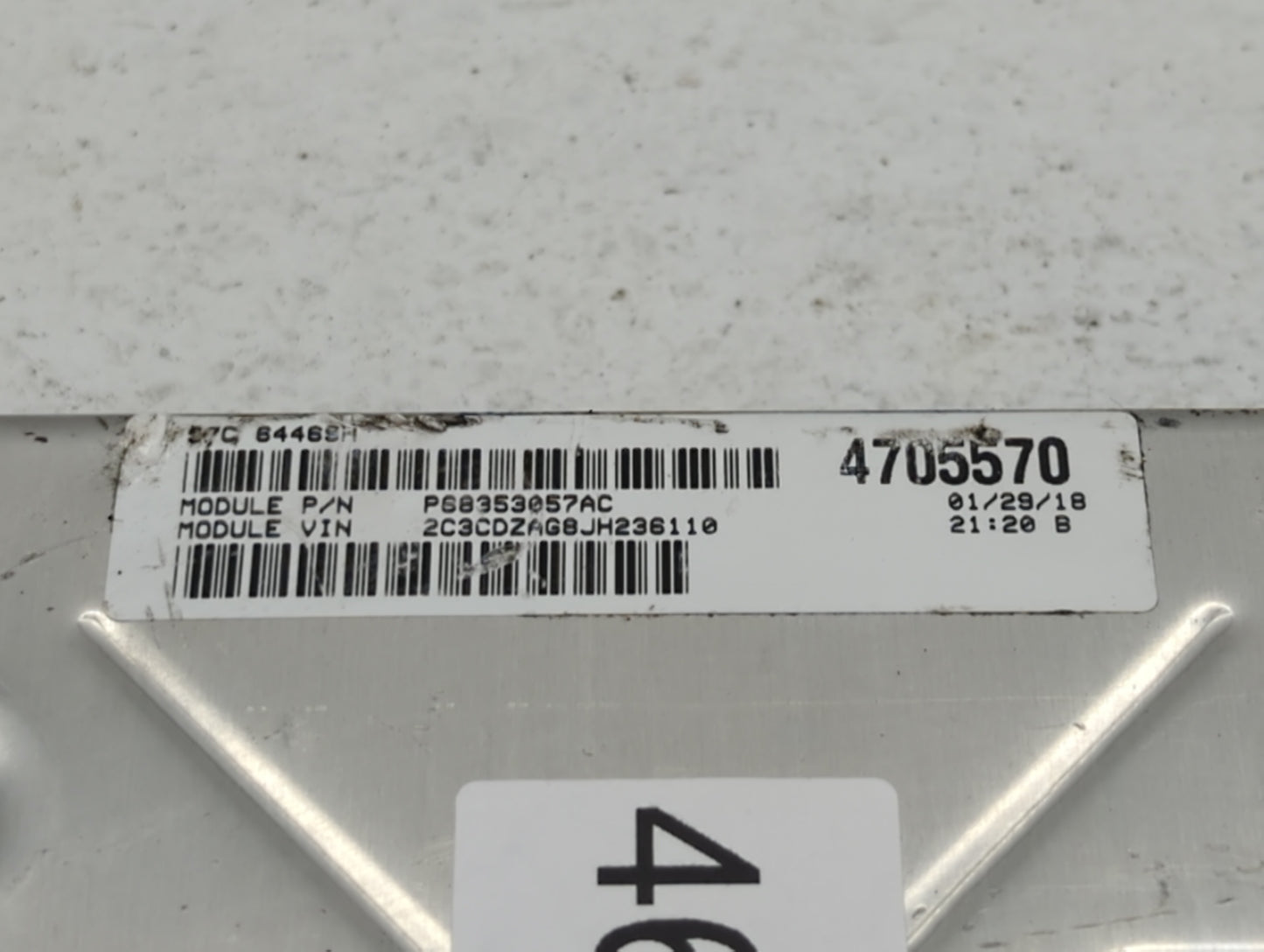 2018-2019 Dodge Challenger PCM Engine Control Computer ECU ECM PCU OEM P/N:P68330904AA P68395663AD Fits Fits 2018 2019 OEM U