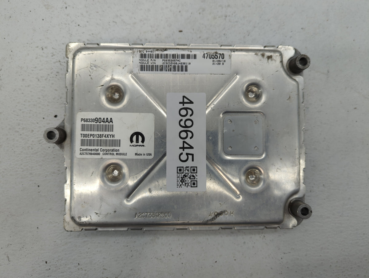 2018-2019 Dodge Challenger PCM Engine Control Computer ECU ECM PCU OEM P/N:P68330904AA P68395663AD, P68353058AD Fits 2018 20