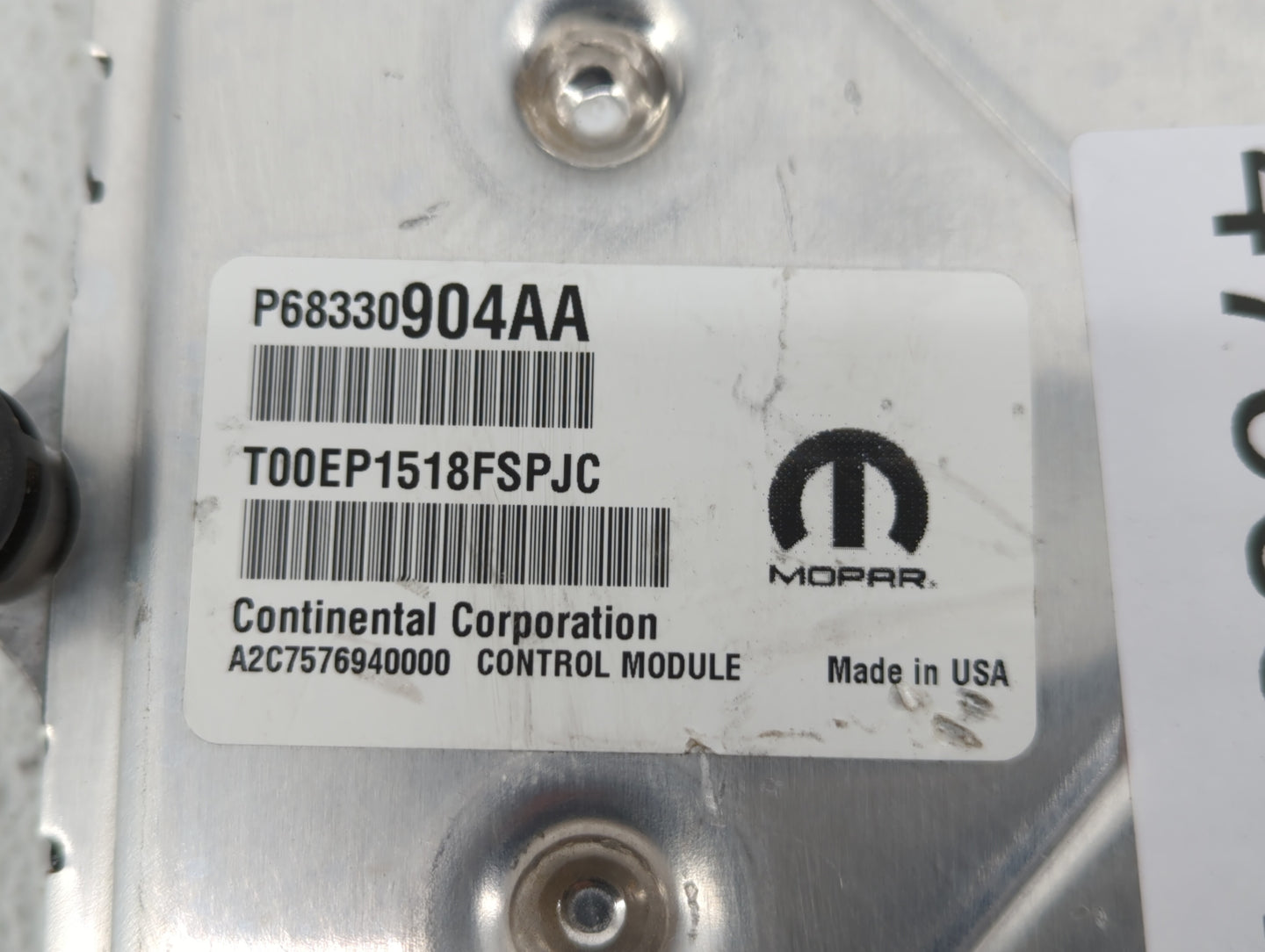 2018-2019 Dodge Challenger PCM Engine Control Computer ECU ECM PCU OEM P/N:P68330904AA P68395663AD Fits Fits 2018 2019 OEM U