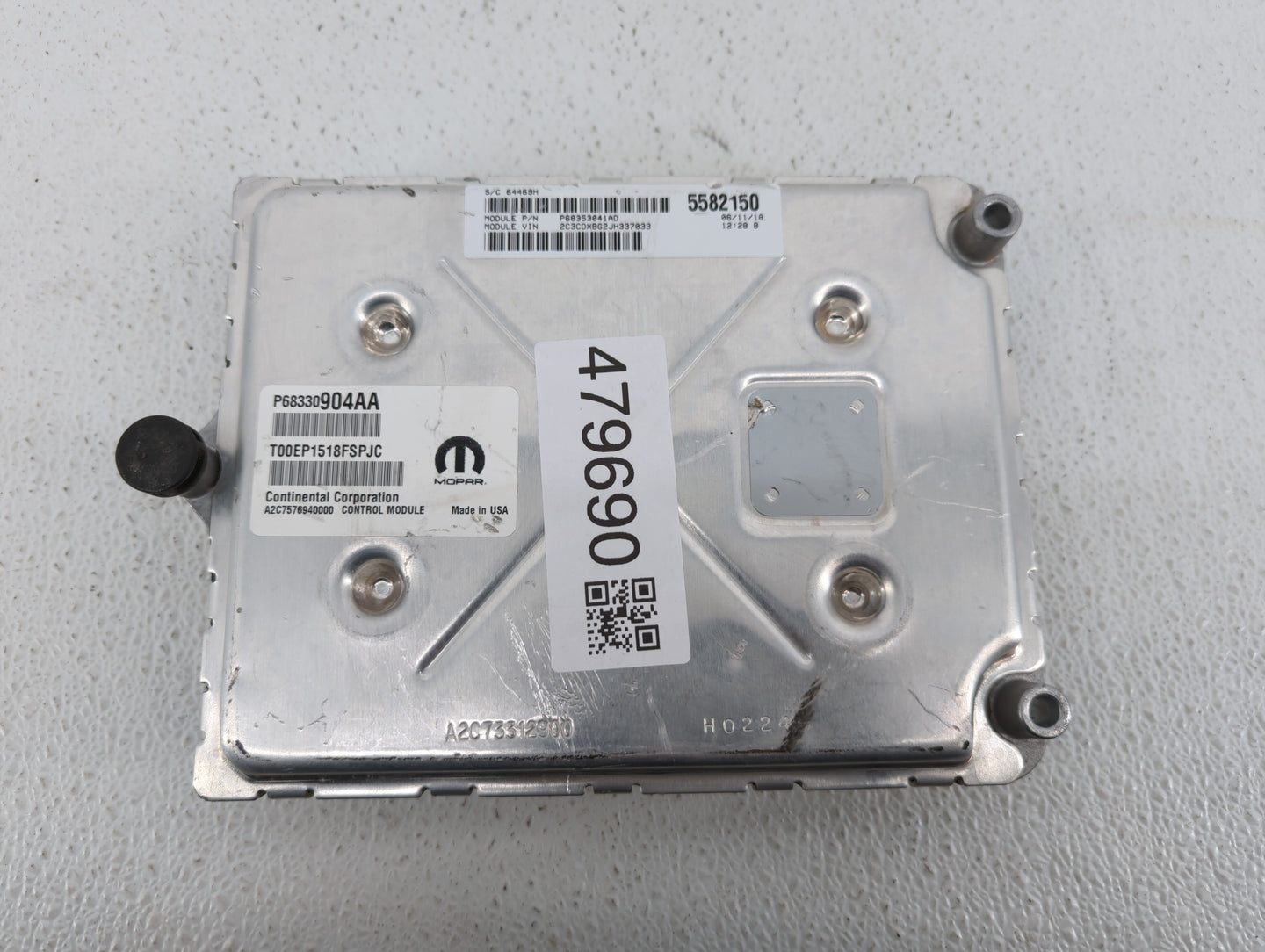 2018-2019 Dodge Challenger PCM Engine Control Computer ECU ECM PCU OEM P/N:P68330904AA P68395663AD Fits Fits 2018 2019 OEM U