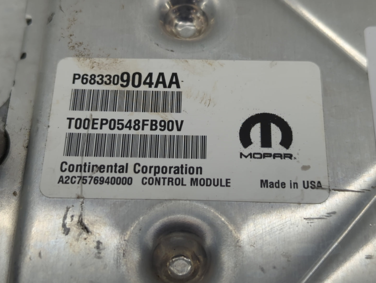 2018-2019 Dodge Challenger PCM Engine Control Computer ECU ECM PCU OEM P/N:P68330904AA Fits Fits 2018 2019 OEM Used Auto Par