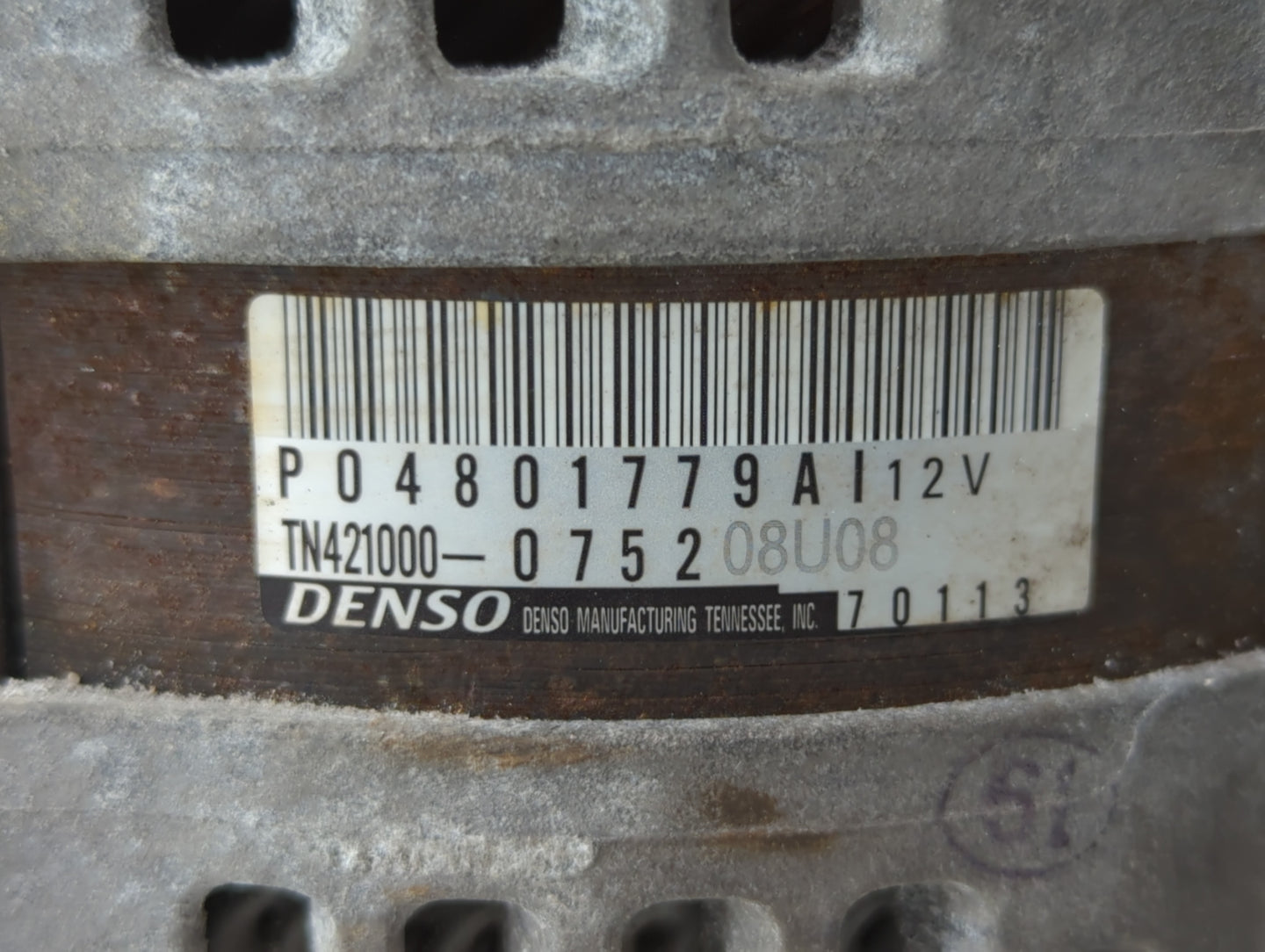 2011-2022 Dodge Challenger Alternator Replacement Generator Charging Assembly Engine OEM P/N:P04801779AI Fits OEM Used Auto 