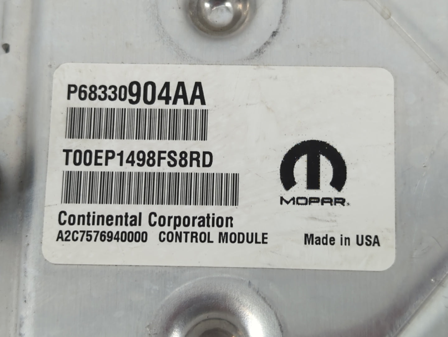 2018-2019 Dodge Challenger PCM Engine Control Computer ECU ECM PCU OEM P/N:P6835057AD P68330904AA Fits Fits 2018 2019 OEM Us