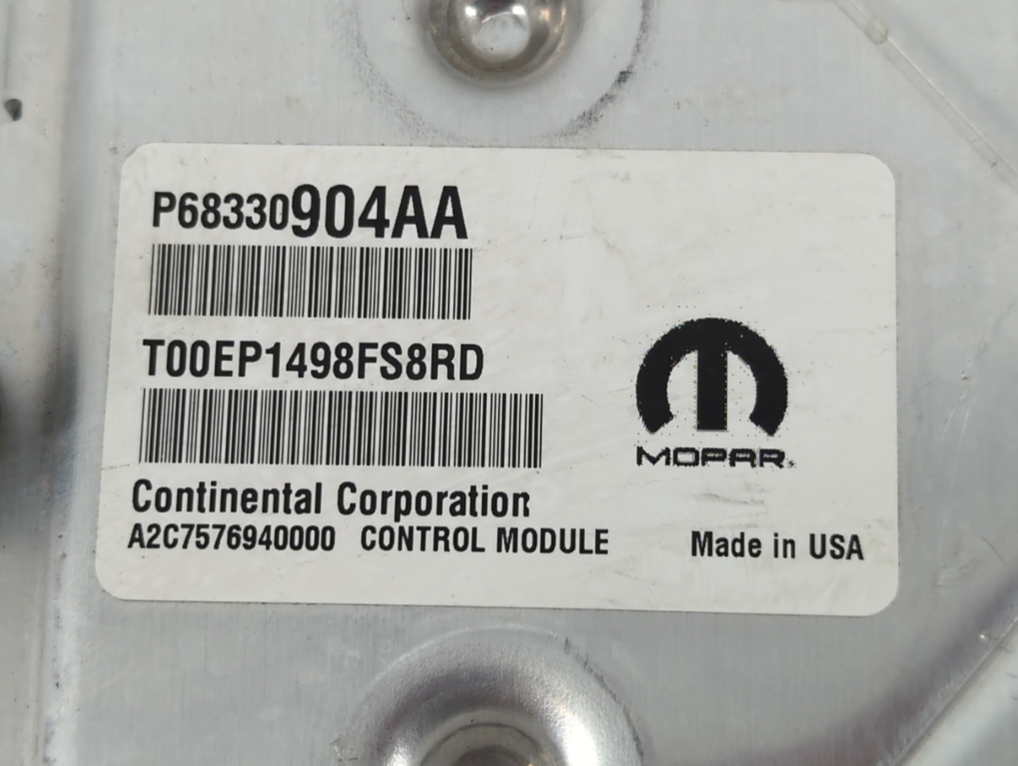 2018-2019 Dodge Challenger PCM Engine Control Computer ECU ECM PCU OEM P/N:P6835057AD P68330904AA Fits Fits 2018 2019 OEM Us
