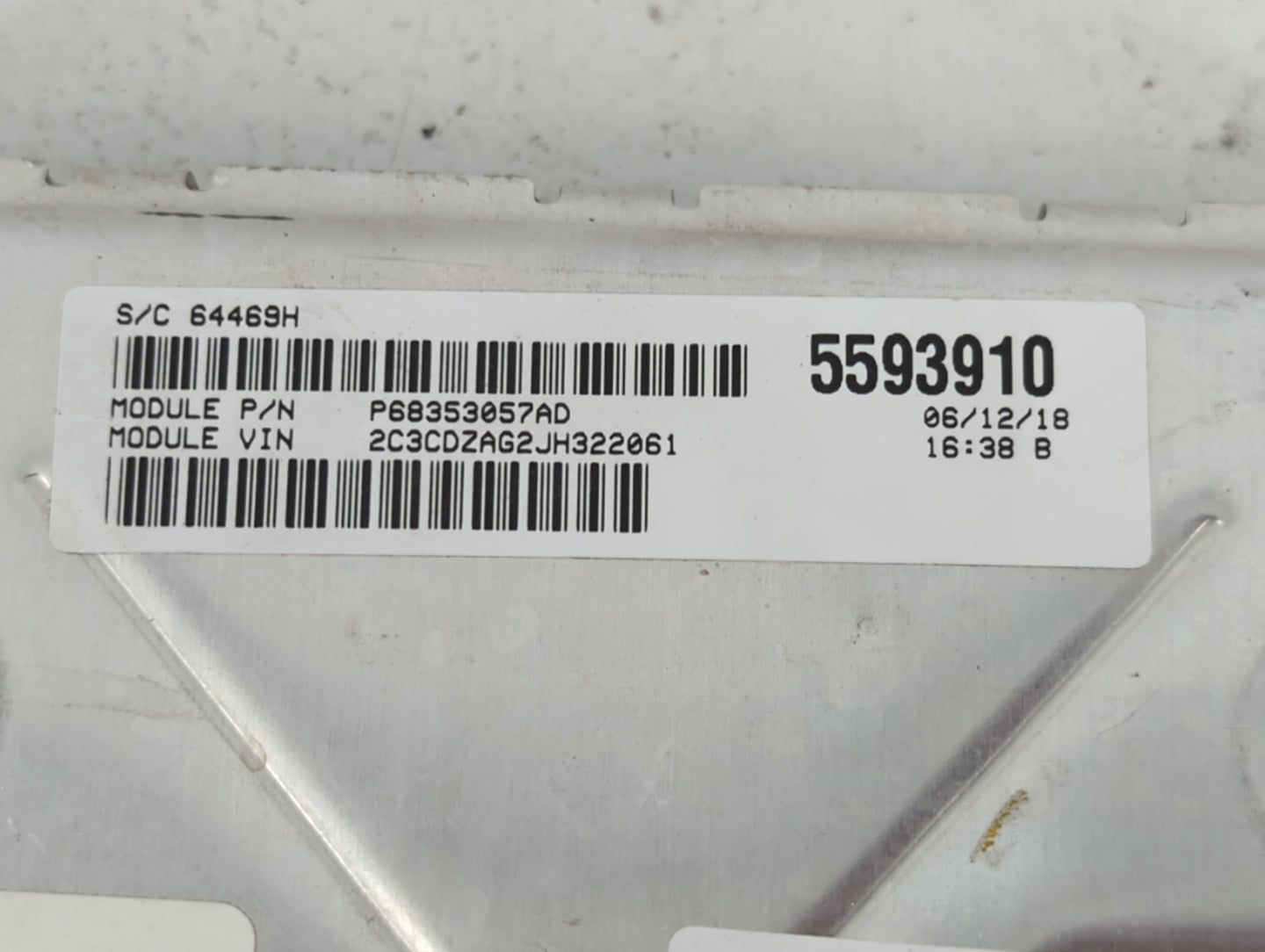 2018-2019 Dodge Challenger PCM Engine Control Computer ECU ECM PCU OEM P/N:P6835057AD P68330904AA Fits Fits 2018 2019 OEM Us