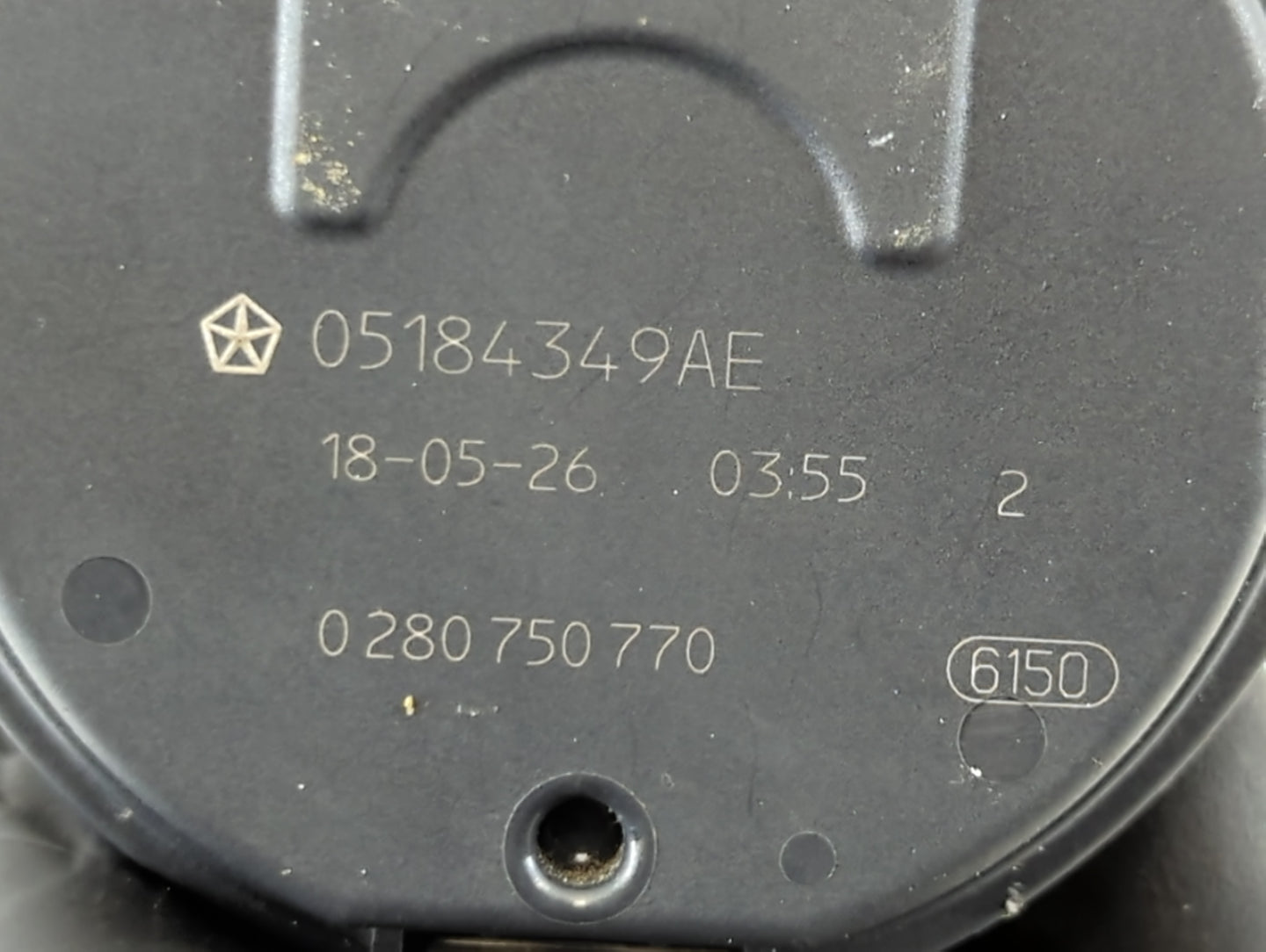 2011-2022 Dodge Challenger Throttle Body P/N:0 280 750 770 05184349AE Fits OEM Used Auto Parts - Oemusedautoparts1.com