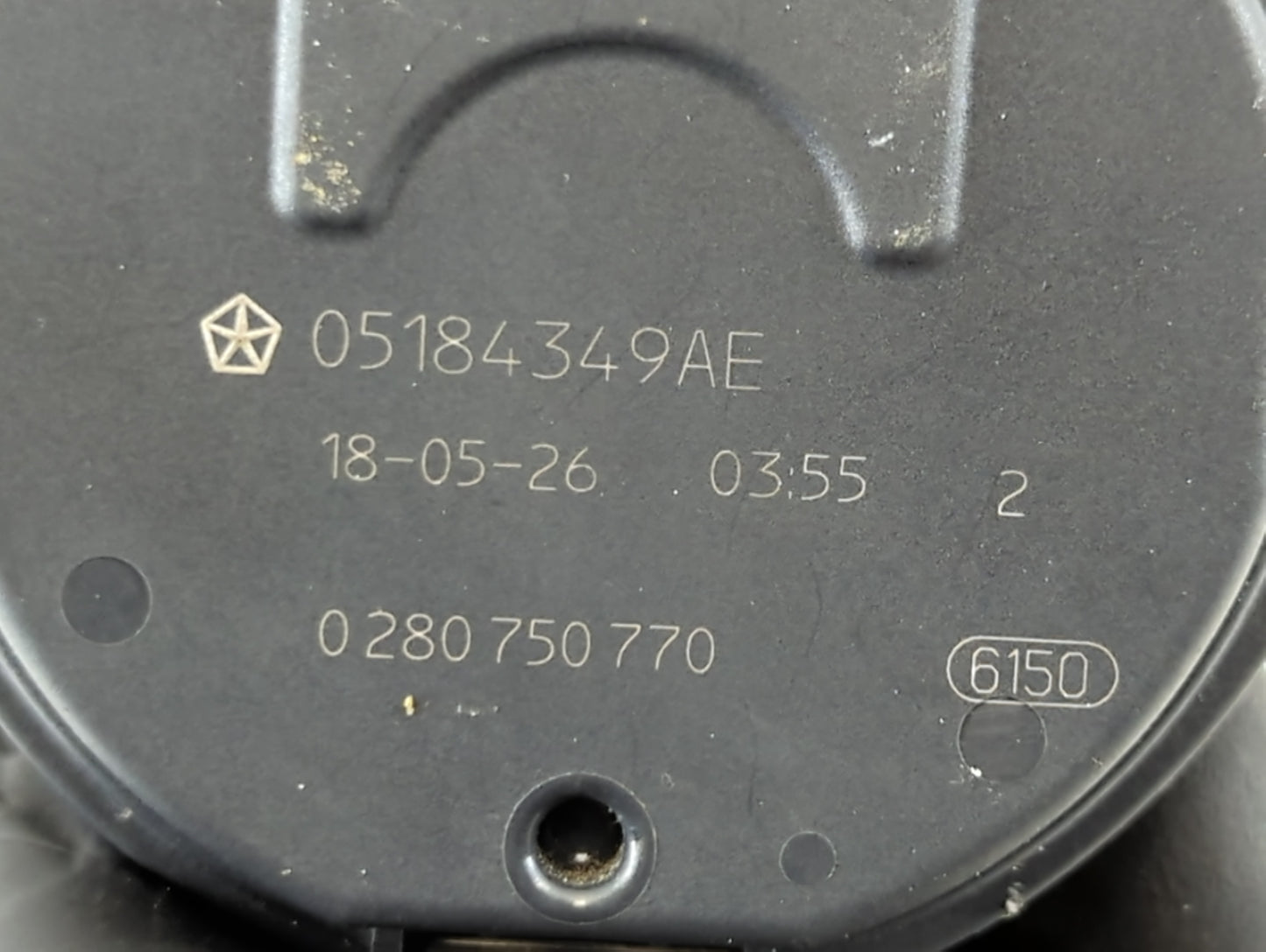 2011-2022 Dodge Challenger Throttle Body P/N:0 280 750 770 05184349AE Fits OEM Used Auto Parts - Oemusedautoparts1.com