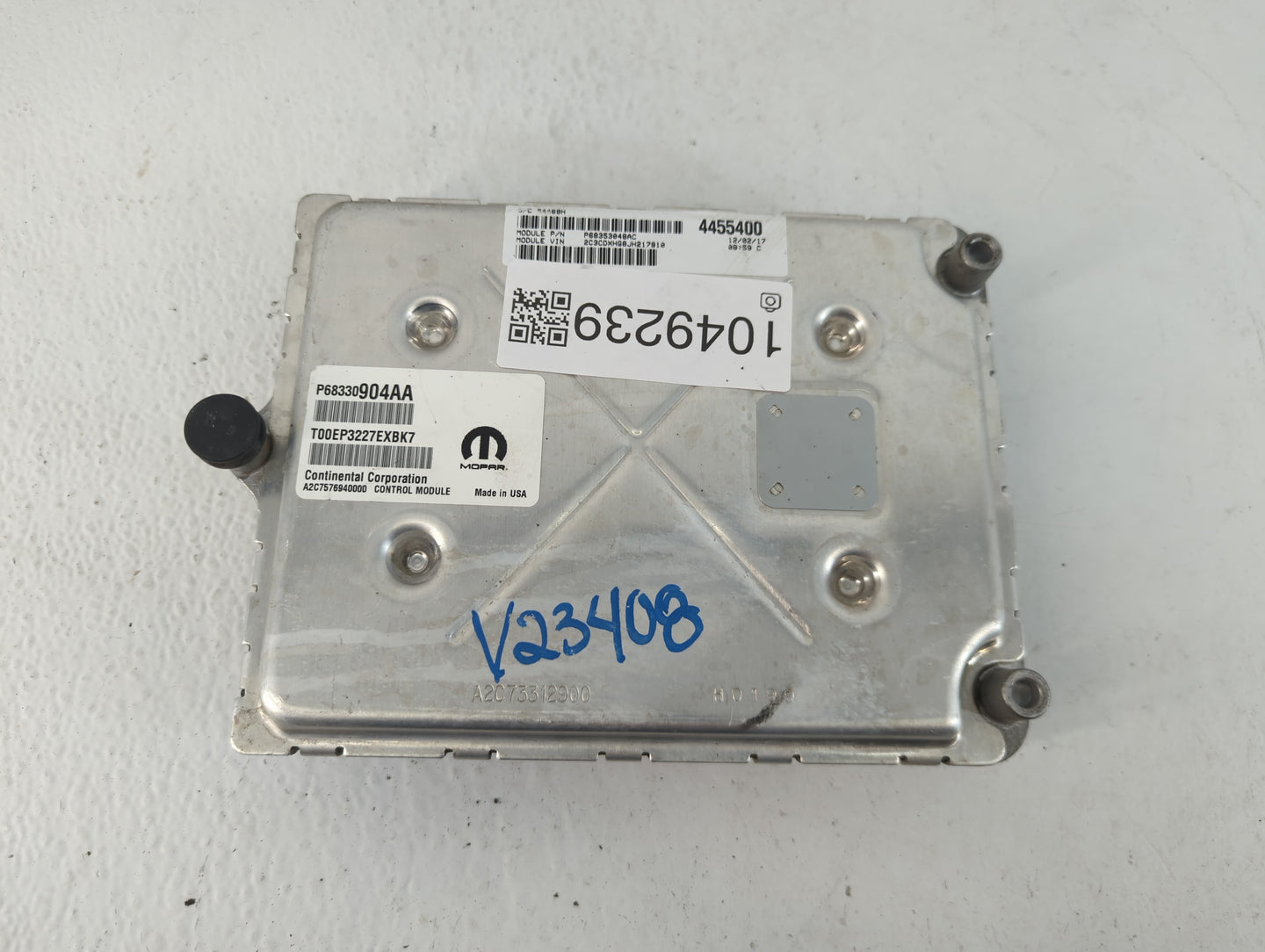 2018-2019 Dodge Charger PCM Engine Control Computer ECU ECM PCU OEM P/N:P68330904AA P68353048AC Fits Fits 2018 2019 OEM Used