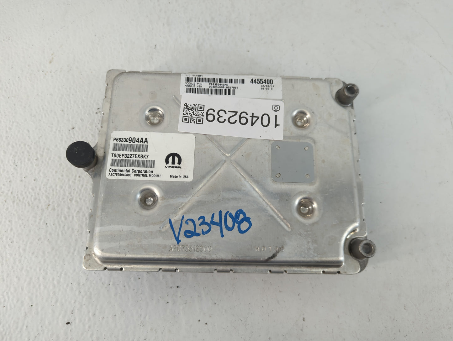 2018-2019 Dodge Charger PCM Engine Control Computer ECU ECM PCU OEM P/N:P68330904AA P68353048AC Fits Fits 2018 2019 OEM Used