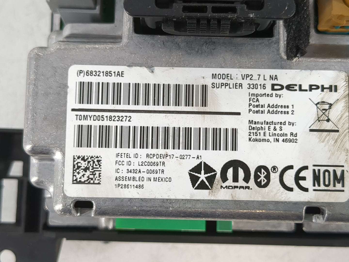 2018-2020 Dodge Charger Radio AM FM Cd Player Receiver Replacement P/N:68321851AE Fits Fits 2018 2019 2020 OEM Used Auto Par