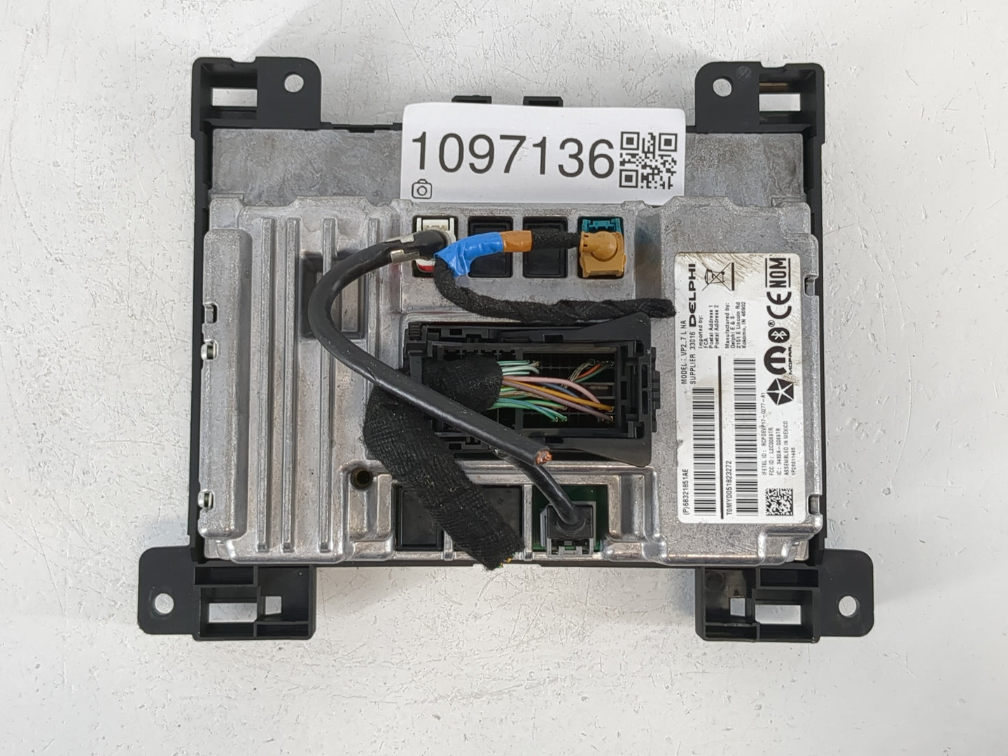2018-2020 Dodge Charger Radio AM FM Cd Player Receiver Replacement P/N:68321851AE Fits Fits 2018 2019 2020 OEM Used Auto Par