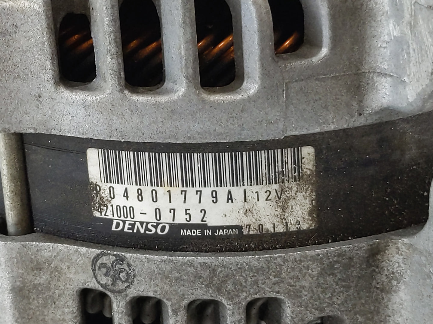 2011-2022 Dodge Charger Alternator Replacement Generator Charging Assembly Engine OEM P/N:04801779AI Fits OEM Used Auto Part