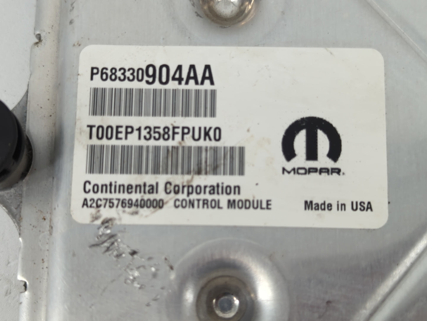 2018-2019 Dodge Charger PCM Engine Control Computer ECU ECM PCU OEM P/N:P68330904AA Fits Fits 2018 2019 OEM Used Auto Parts 