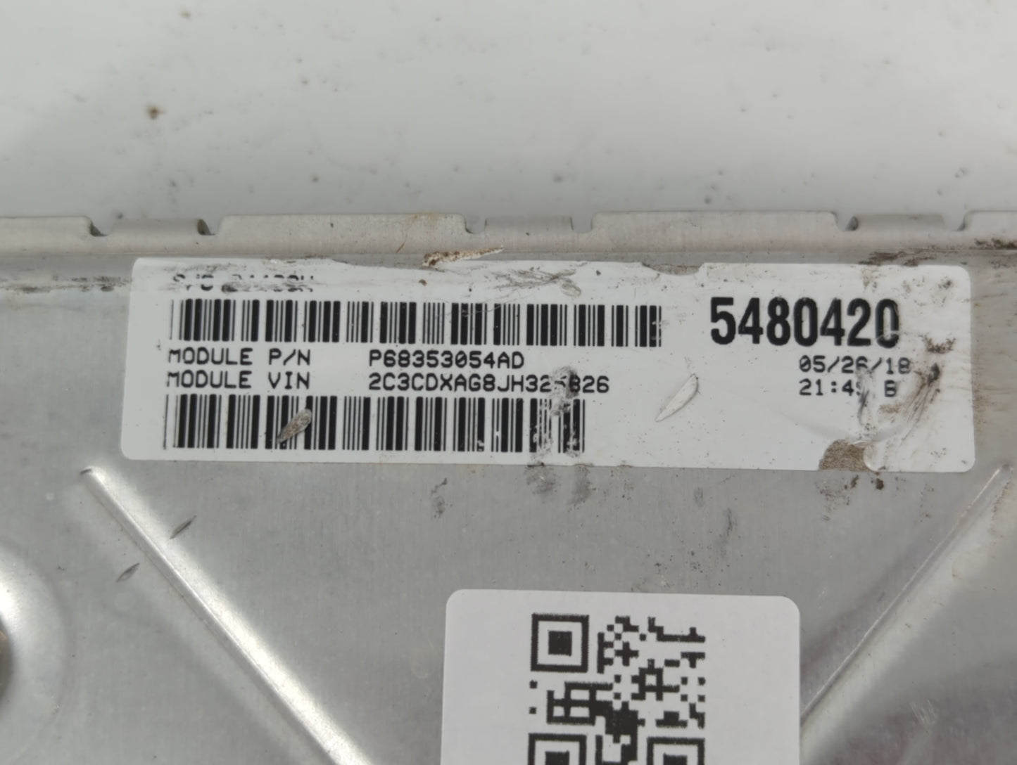 2018-2019 Dodge Charger PCM Engine Control Computer ECU ECM PCU OEM P/N:P68330904AA Fits Fits 2018 2019 OEM Used Auto Parts 
