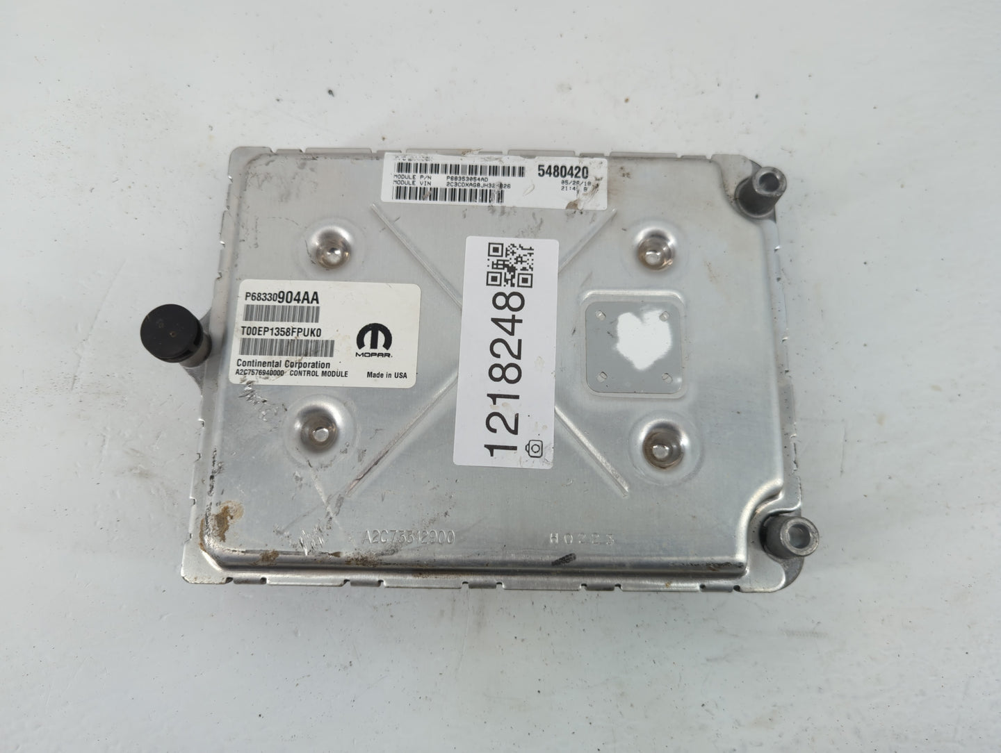 2018-2019 Dodge Charger PCM Engine Control Computer ECU ECM PCU OEM P/N:P68330904AA Fits Fits 2018 2019 OEM Used Auto Parts 