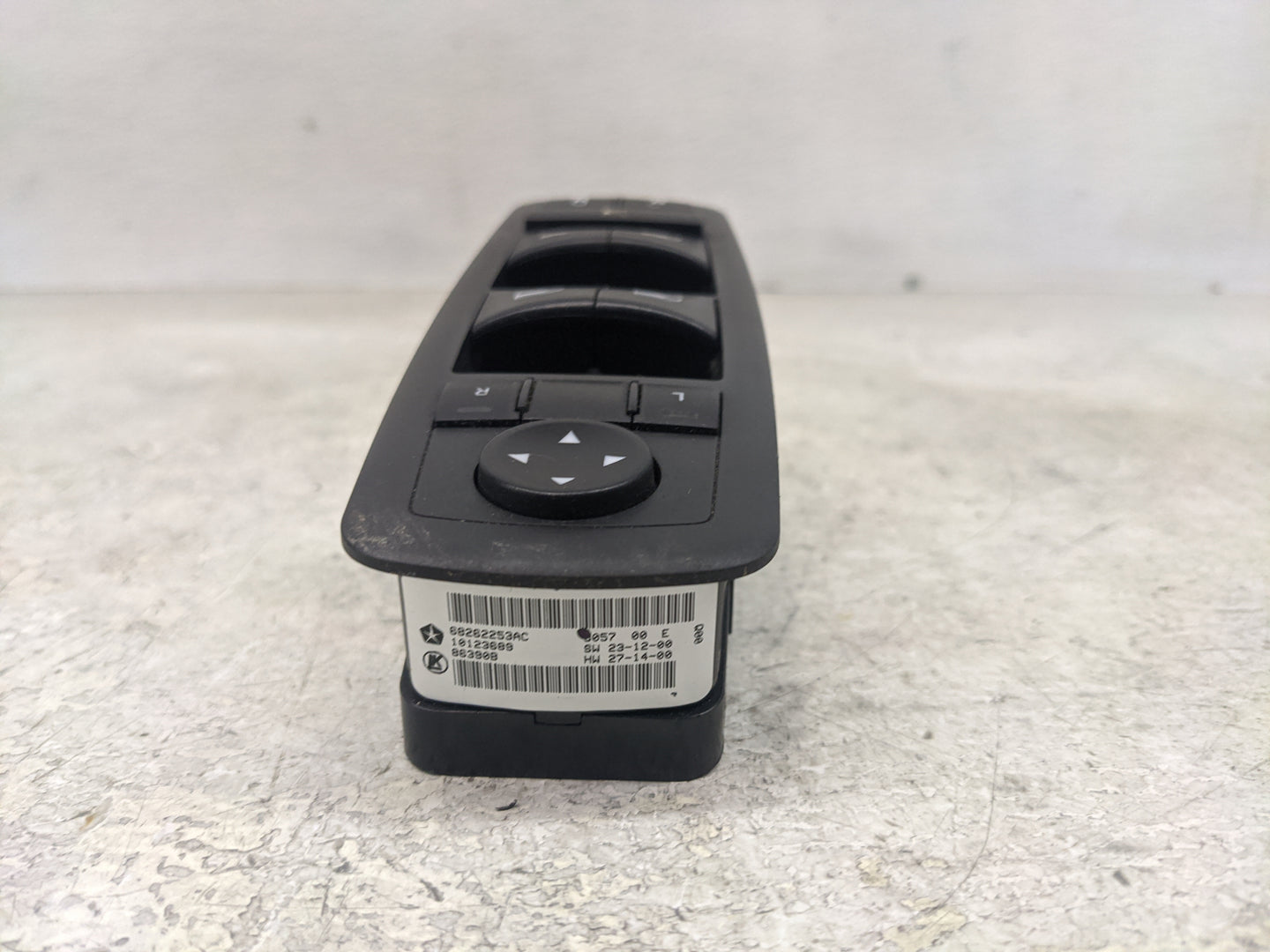 2015-2019 Dodge Charger Master Power Window Switch Replacement Driver Side Left P/N:68262253AC Fits OEM Used Auto Parts - Oe