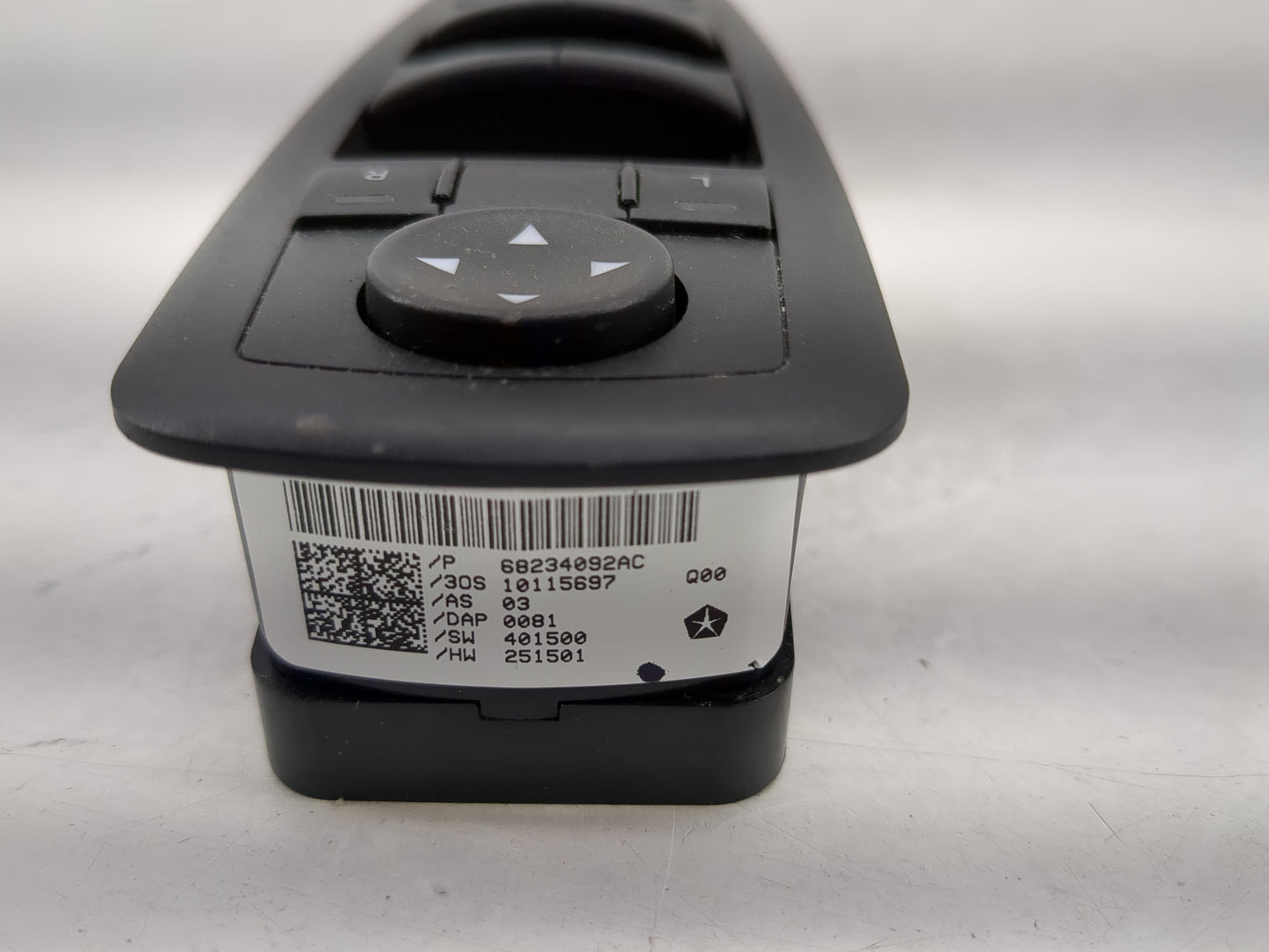 2015-2019 Dodge Charger Master Power Window Switch Replacement Driver Side Left P/N:68234092AC 68262253AC Fits OEM Used Auto