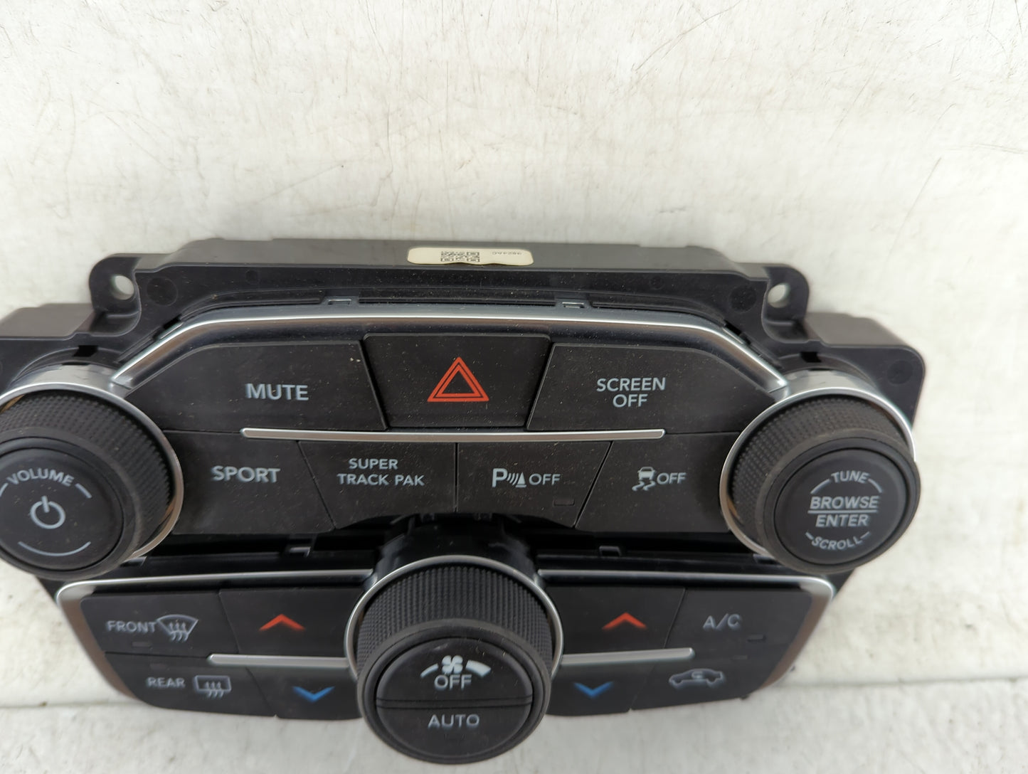 2017-2021 Dodge Charger Climate Control Module Temperature AC/Heater Replacement P/N:68293624AC Fits Fits 2017 2018 2019 202