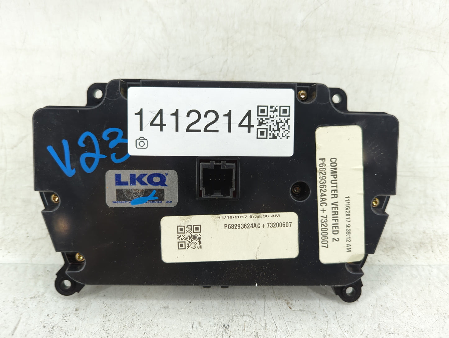 2017-2021 Dodge Charger Climate Control Module Temperature AC/Heater Replacement P/N:68293624AC Fits Fits 2017 2018 2019 202