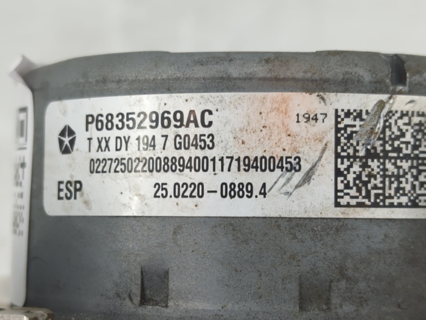 2015-2022 Dodge Charger ABS Pump Control Module Replacement P/N:68352969AC Fits Fits 2015 2016 2017 2018 2019 2020 2021 2022