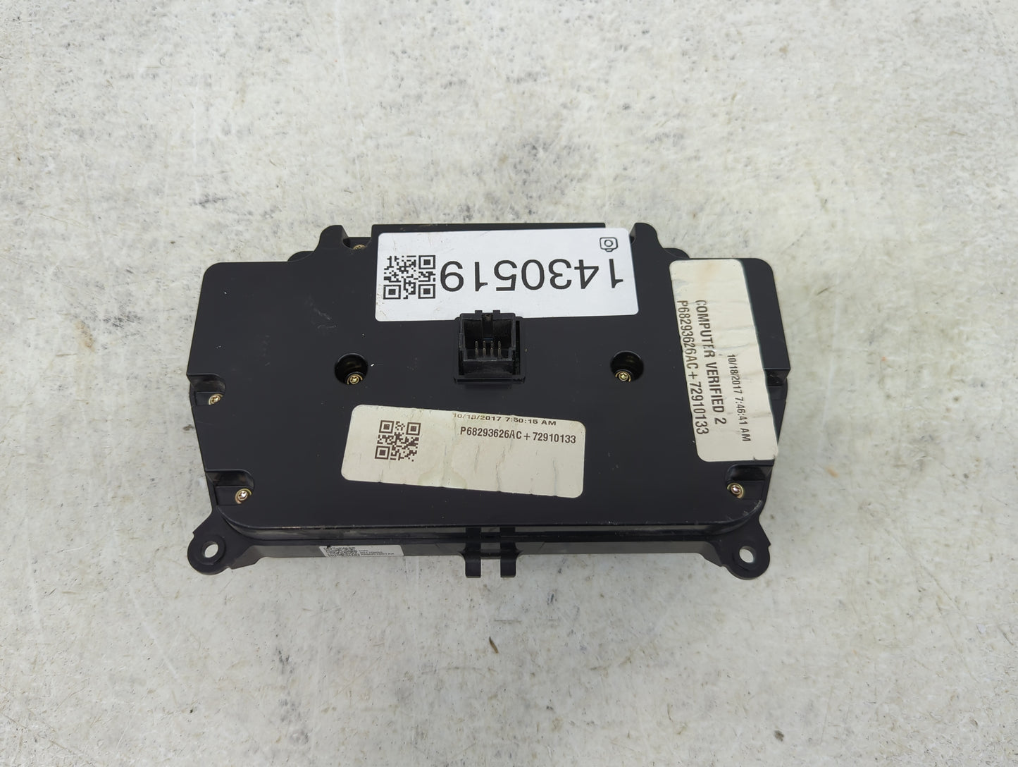 2017-2022 Dodge Charger Climate Control Module Temperature AC/Heater Replacement P/N:P68293626AC Fits OEM Used Auto Parts - 