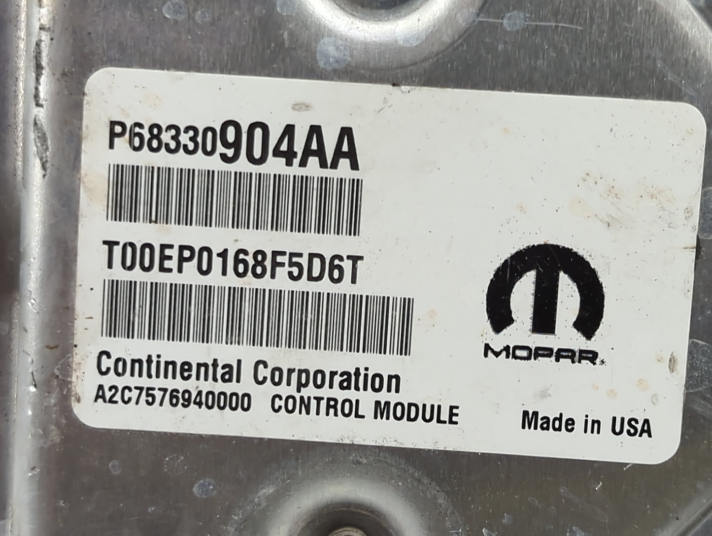 2018-2019 Dodge Charger PCM Engine Control Computer ECU ECM PCU OEM P/N:P68353048AC P68330904AA, P68333600AD Fits Fits 2018 