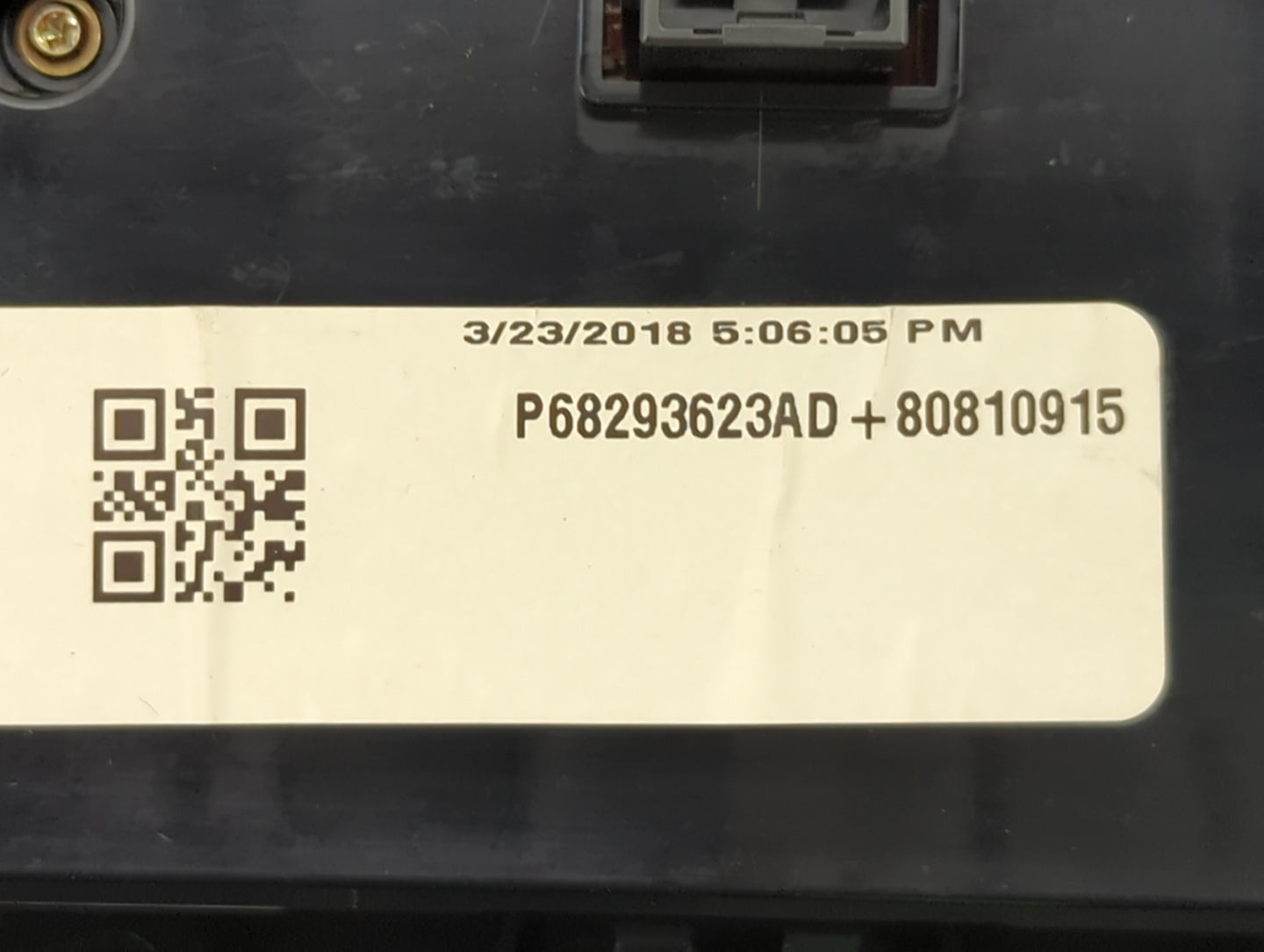 2017-2018 Dodge Charger Climate Control Module Temperature AC/Heater Replacement P/N:P68293623AD Fits Fits 2017 2018 OEM Use