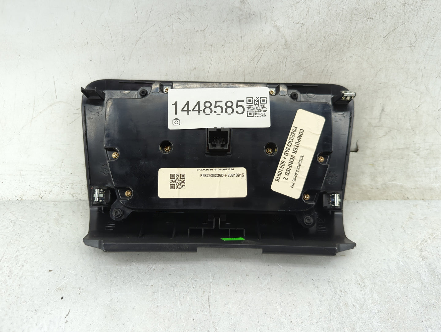 2017-2018 Dodge Charger Climate Control Module Temperature AC/Heater Replacement P/N:P68293623AD Fits Fits 2017 2018 OEM Use