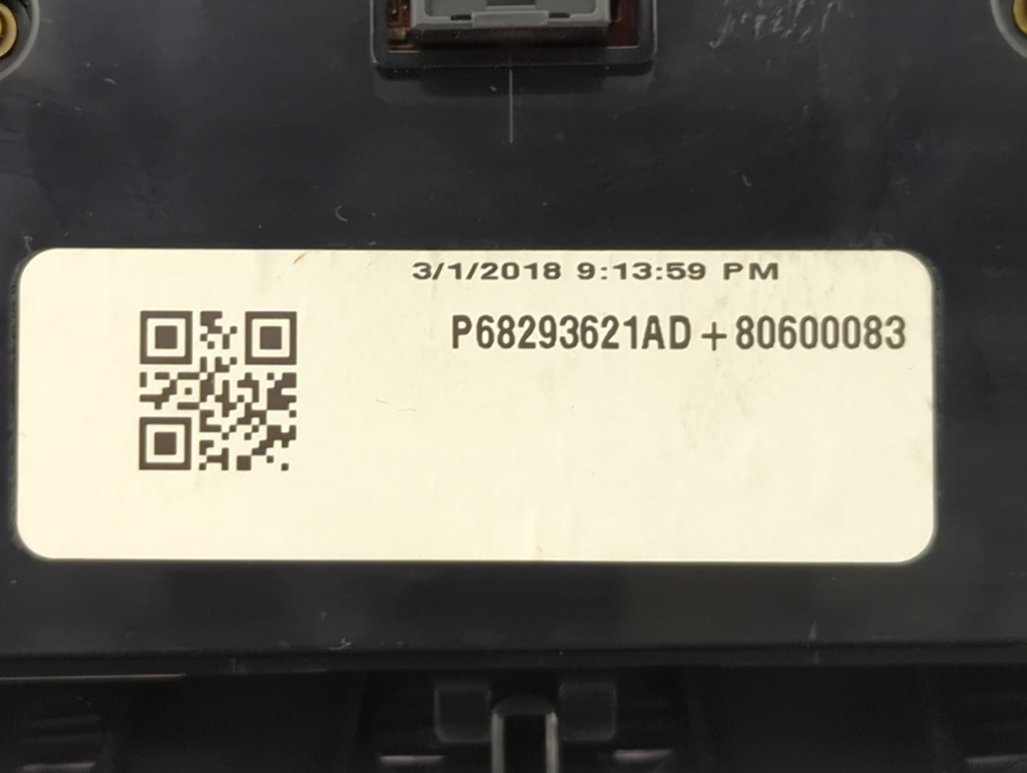 2017-2022 Dodge Charger Climate Control Module Temperature AC/Heater Replacement P/N:P68293621AD Fits OEM Used Auto Parts - 