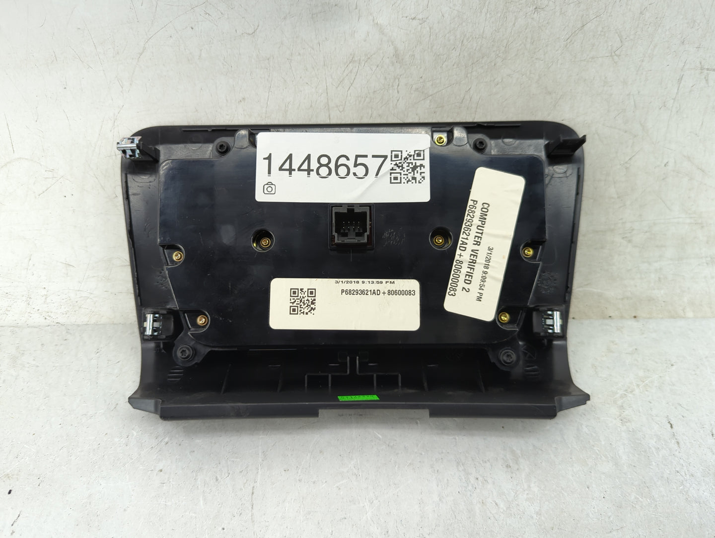 2017-2022 Dodge Charger Climate Control Module Temperature AC/Heater Replacement P/N:P68293621AD Fits OEM Used Auto Parts - 