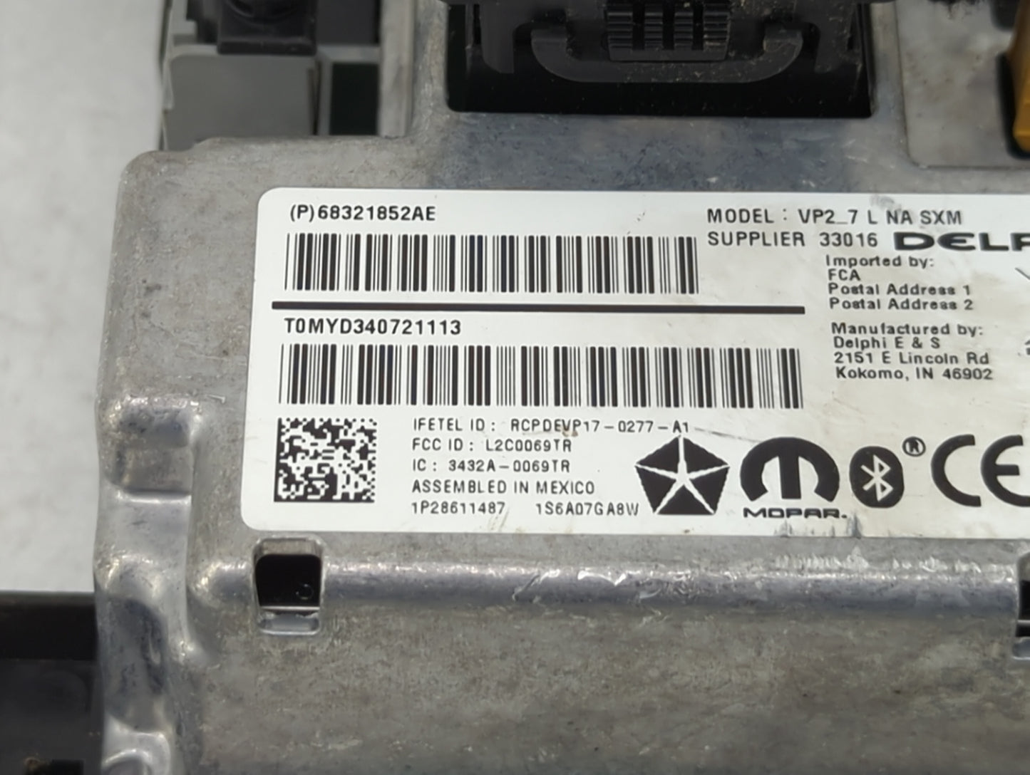 2018 Dodge Charger Information Display Screen - Oemusedautoparts1.com