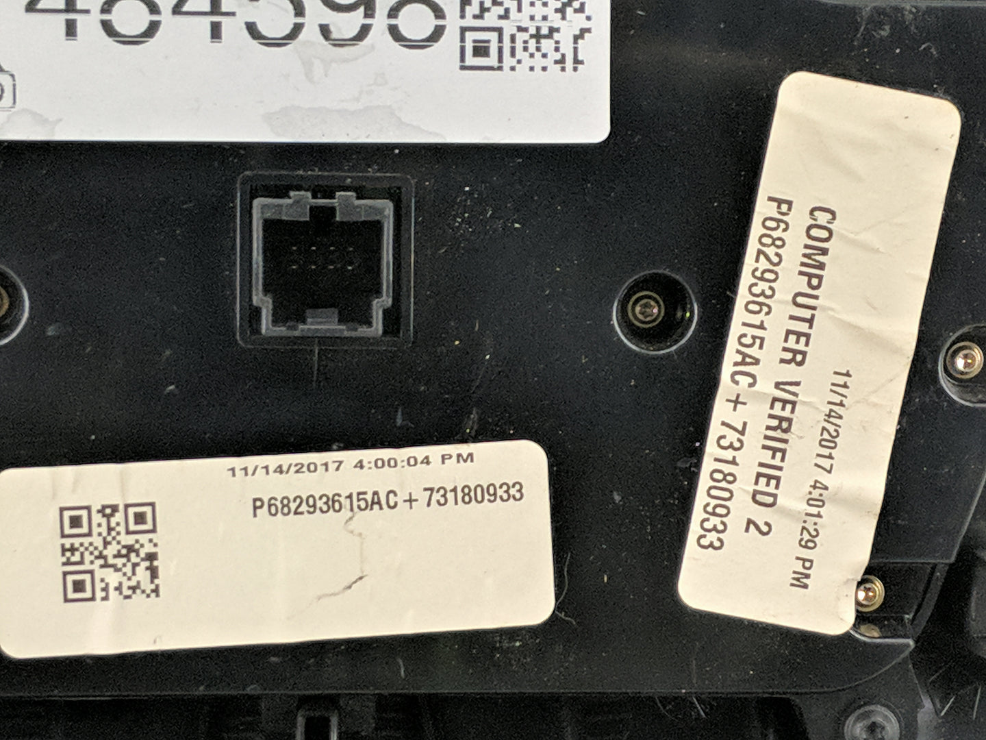 2017-2022 Dodge Charger Climate Control Module Temperature AC/Heater Replacement P/N:P68293615AC P68293615AC+73180933 Fits O