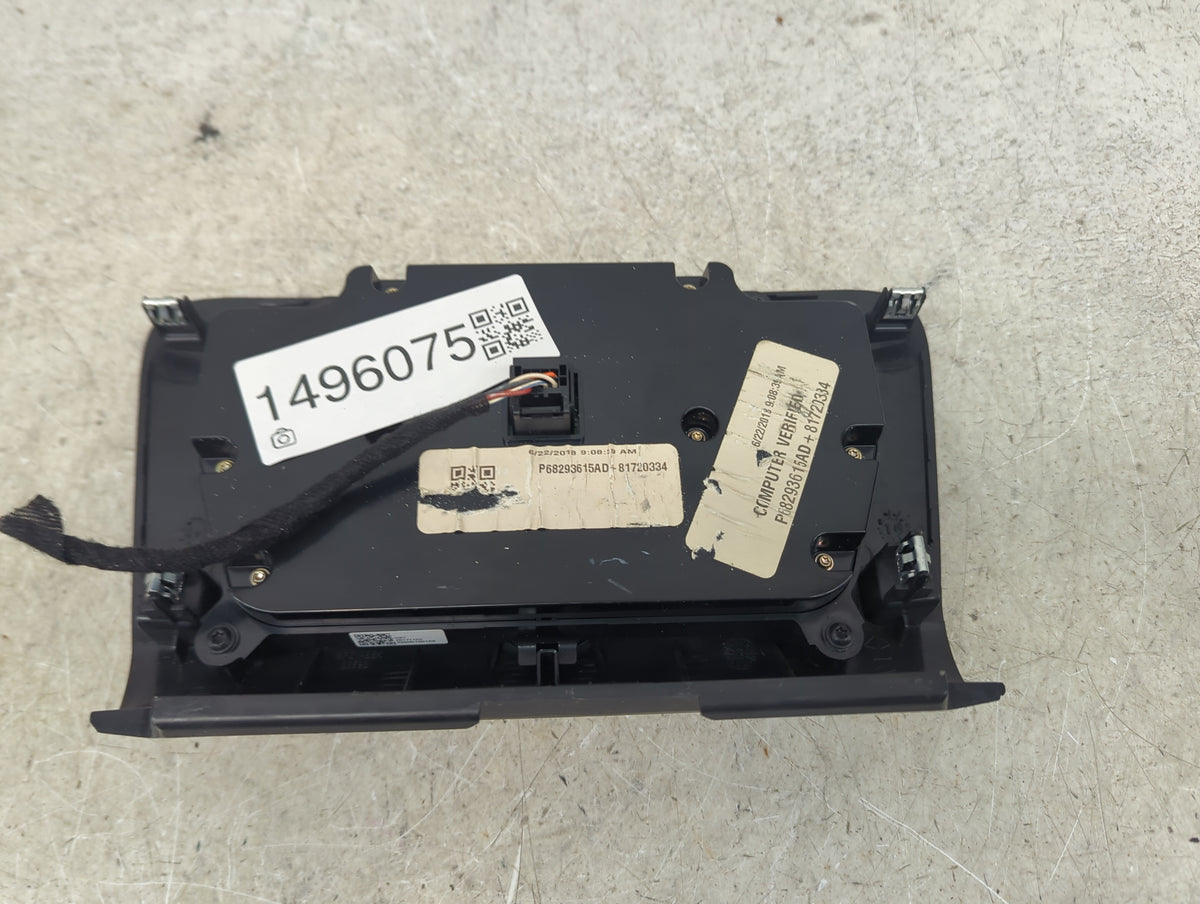 2017-2022 Dodge Charger Climate Control Module Temperature AC/Heater Replacement P/N:P68293615AD P68293615AD Fits OEM Used A