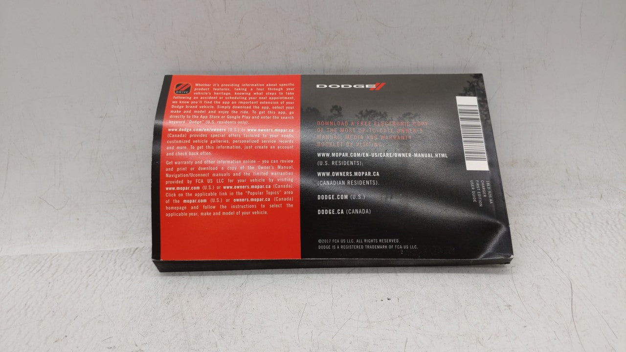2018 Dodge Charger Owners Manual Book Guide OEM Used Auto Parts - Oemusedautoparts1.com