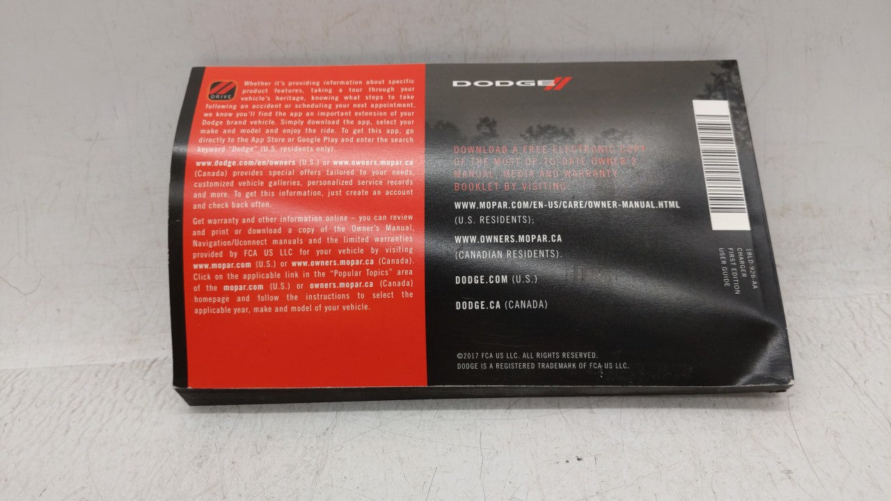 2018 Dodge Charger Owners Manual Book Guide OEM Used Auto Parts - Oemusedautoparts1.com