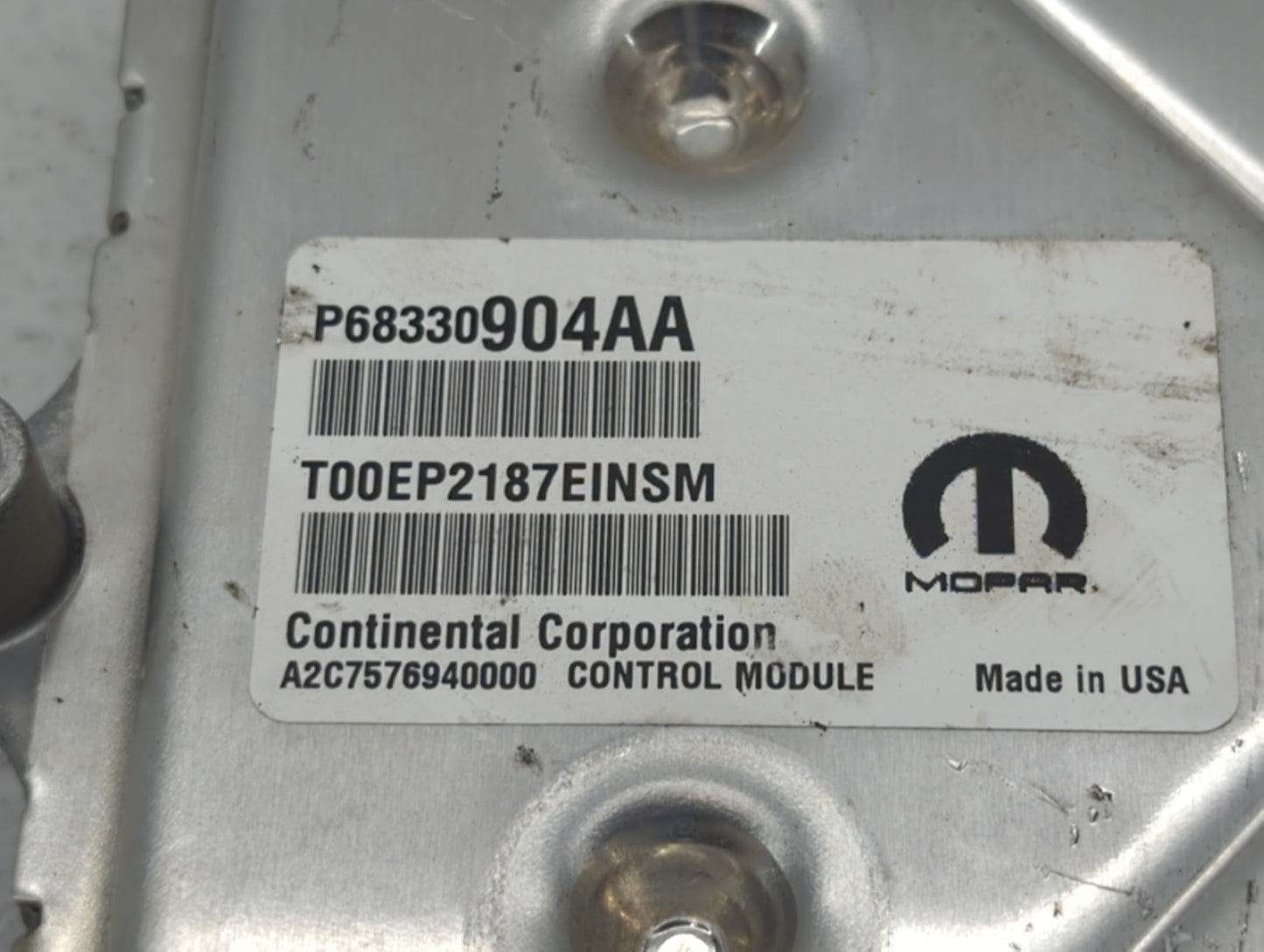 2018-2019 Dodge Charger PCM Engine Control Computer ECU ECM PCU OEM P/N:P68330904AA P68395663AD, P68353058AD Fits Fits 2018 