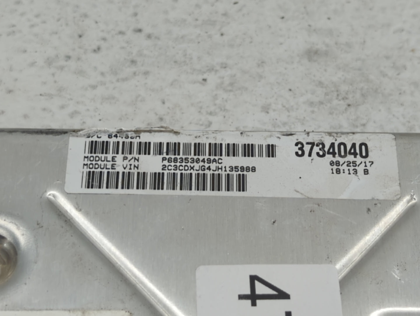 2018-2019 Dodge Charger PCM Engine Control Computer ECU ECM PCU OEM P/N:P68330904AA P68395663AD, P68353058AD Fits Fits 2018 
