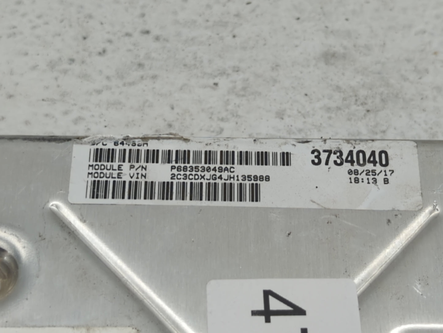 2018-2019 Dodge Charger PCM Engine Control Computer ECU ECM PCU OEM P/N:P68330904AA P68395663AD, P68353058AD Fits Fits 2018 