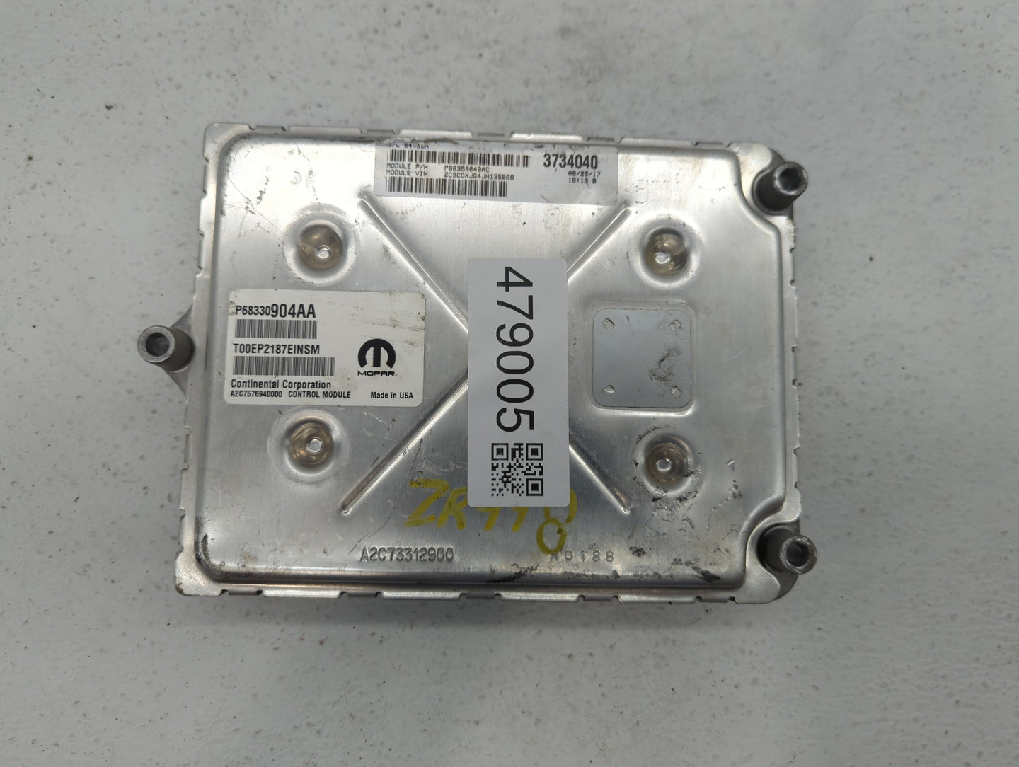 2018-2019 Dodge Charger PCM Engine Control Computer ECU ECM PCU OEM P/N:P68330904AA P68395663AD, P68353058AD Fits Fits 2018 