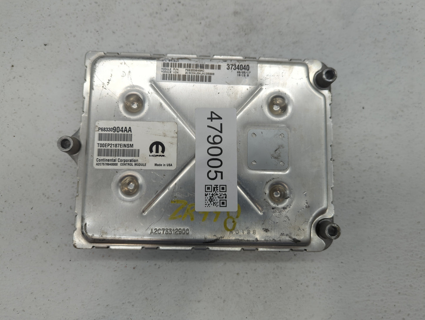 2018-2019 Dodge Charger PCM Engine Control Computer ECU ECM PCU OEM P/N:P68330904AA P68395663AD, P68353058AD Fits Fits 2018 