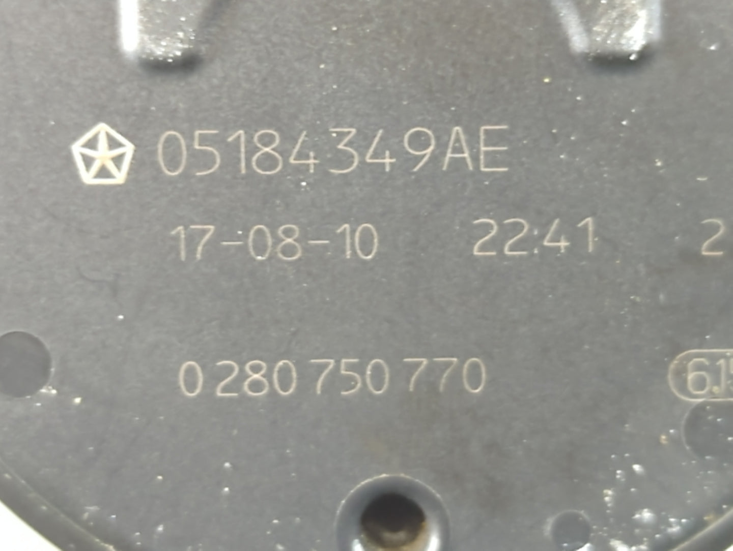 2011-2022 Dodge Charger Throttle Body P/N:0 280 750 770 05184349AE Fits OEM Used Auto Parts - Oemusedautoparts1.com