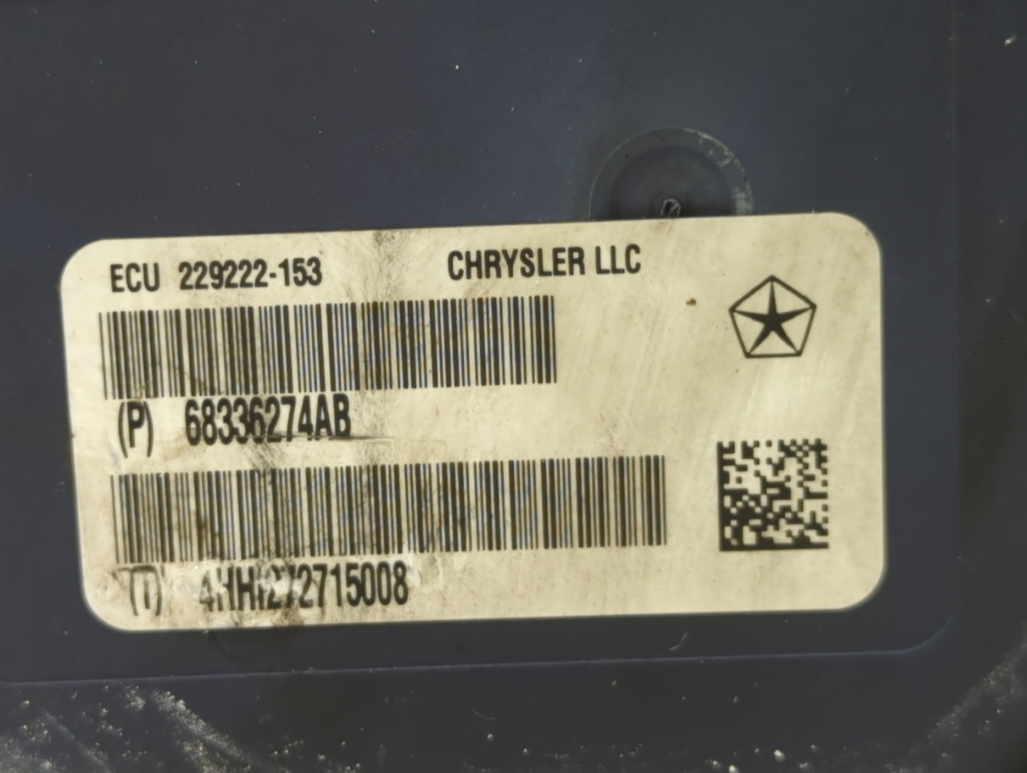 2018 Dodge Durango ABS Pump Control Module Replacement P/N:68336274AB Fits OEM Used Auto Parts - Oemusedautoparts1.com