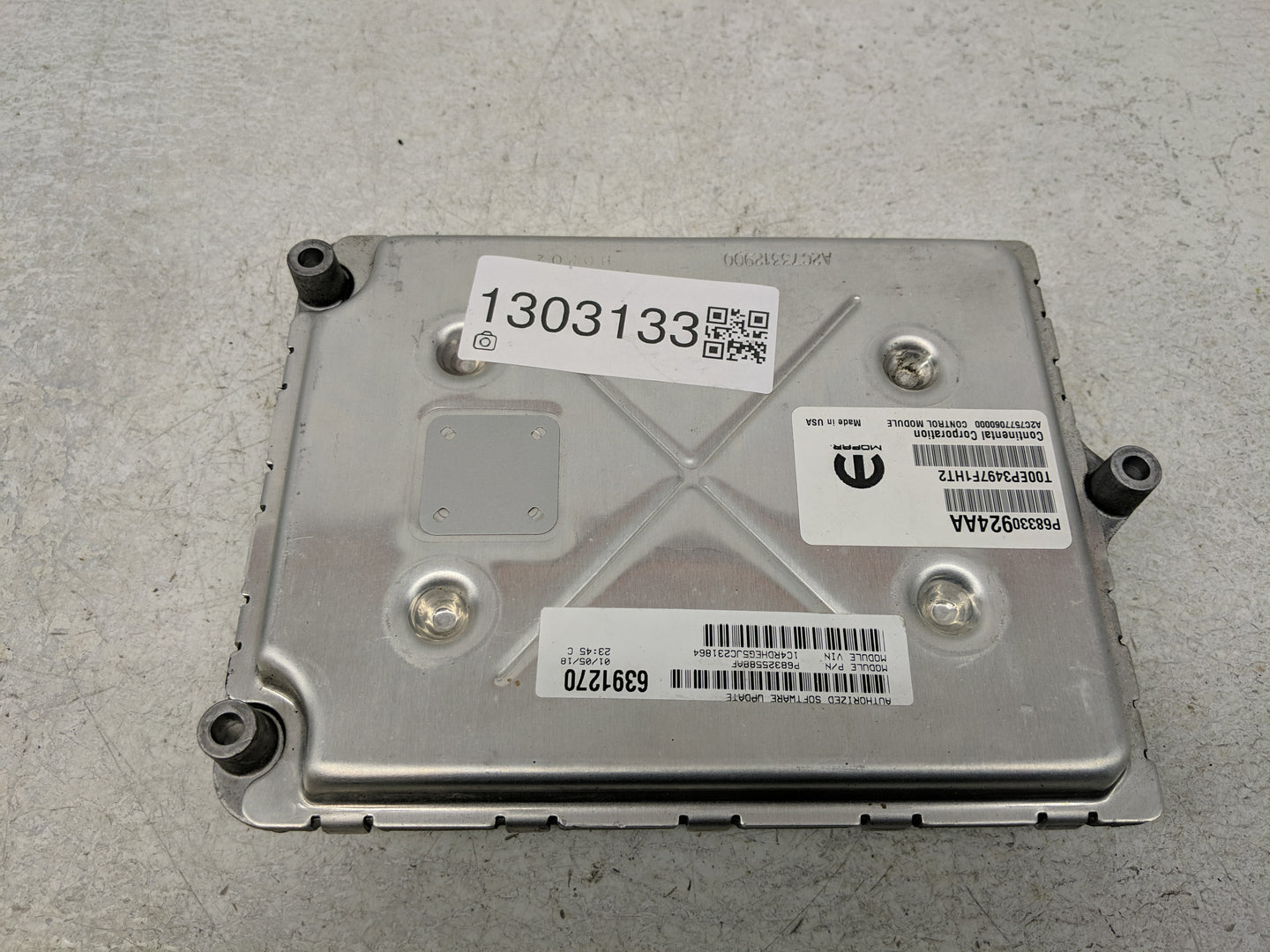 2018-2019 Dodge Durango PCM Engine Control Computer ECU ECM PCU OEM P/N:P68330924AA Fits Fits 2018 2019 OEM Used Auto Parts 